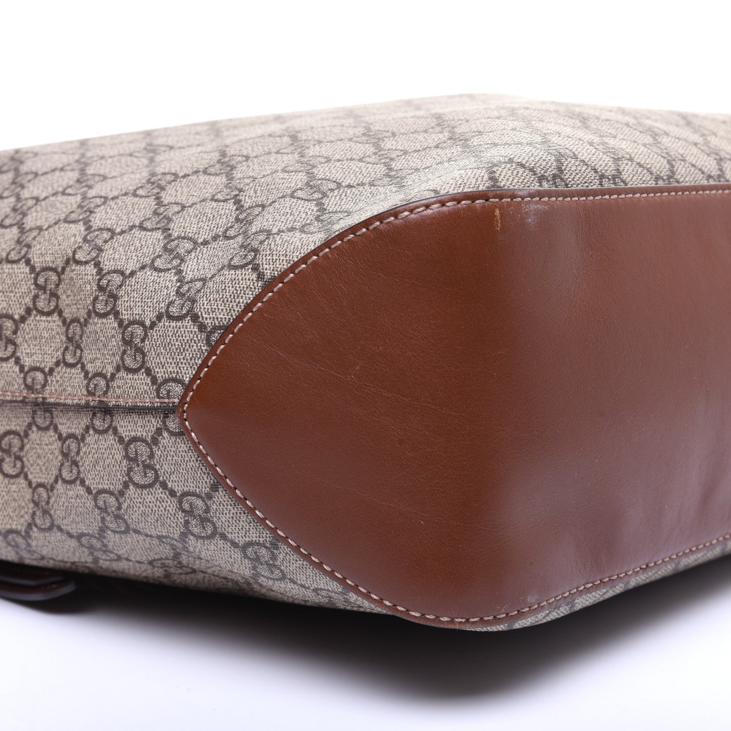 Gucci GG Supreme Monogram Large Linea A Hobo Light Brown 6 of 15