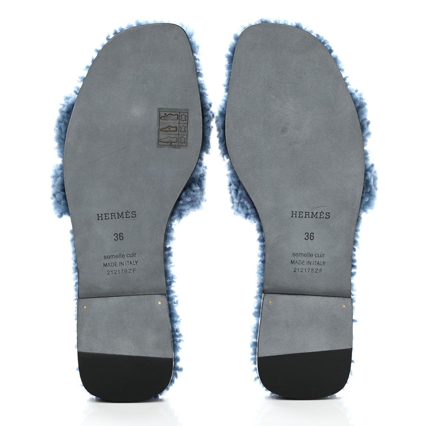Woolskin Oran Sandals 36 Bleu