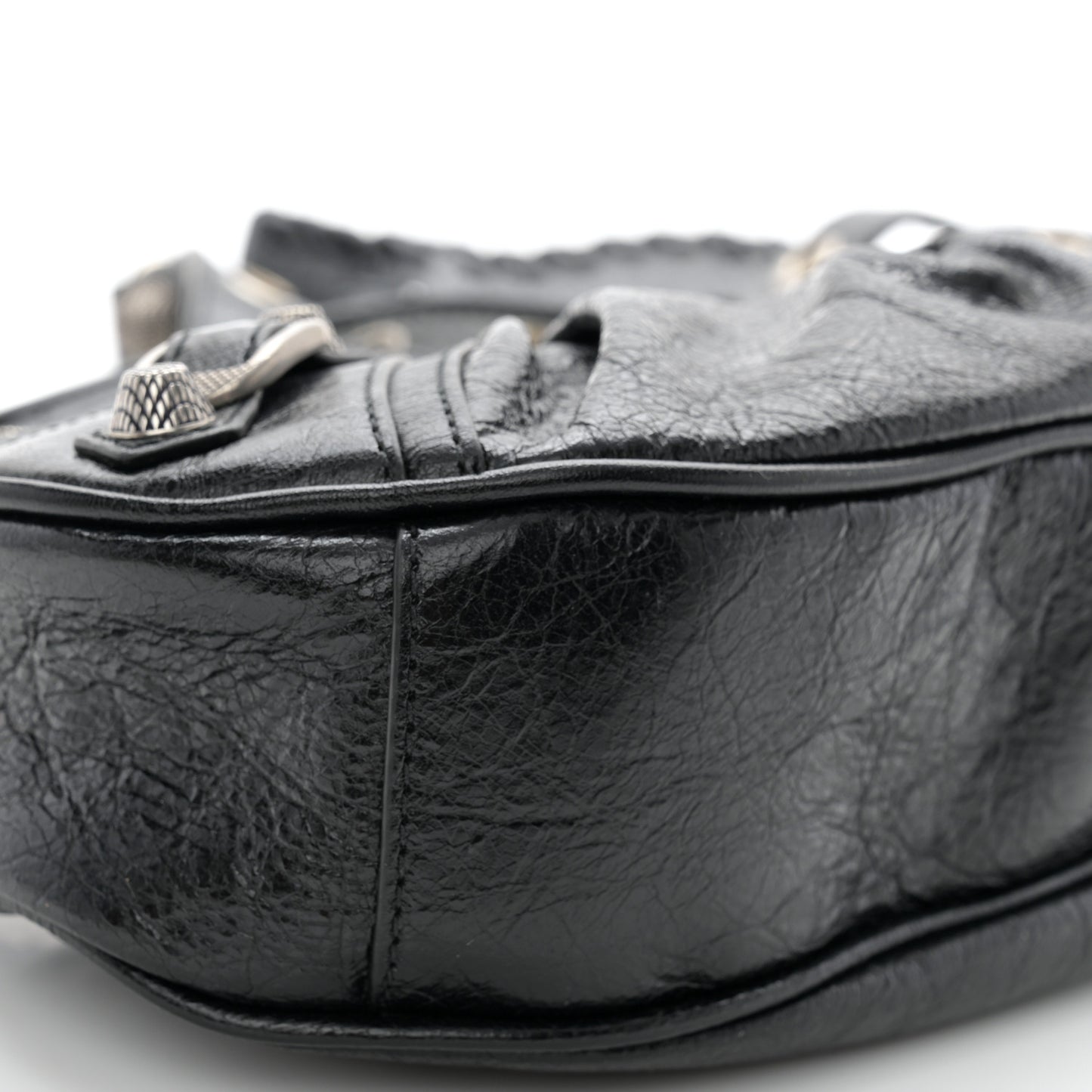 Agneau Arena Le Cagole Shoulder Bag XS Black