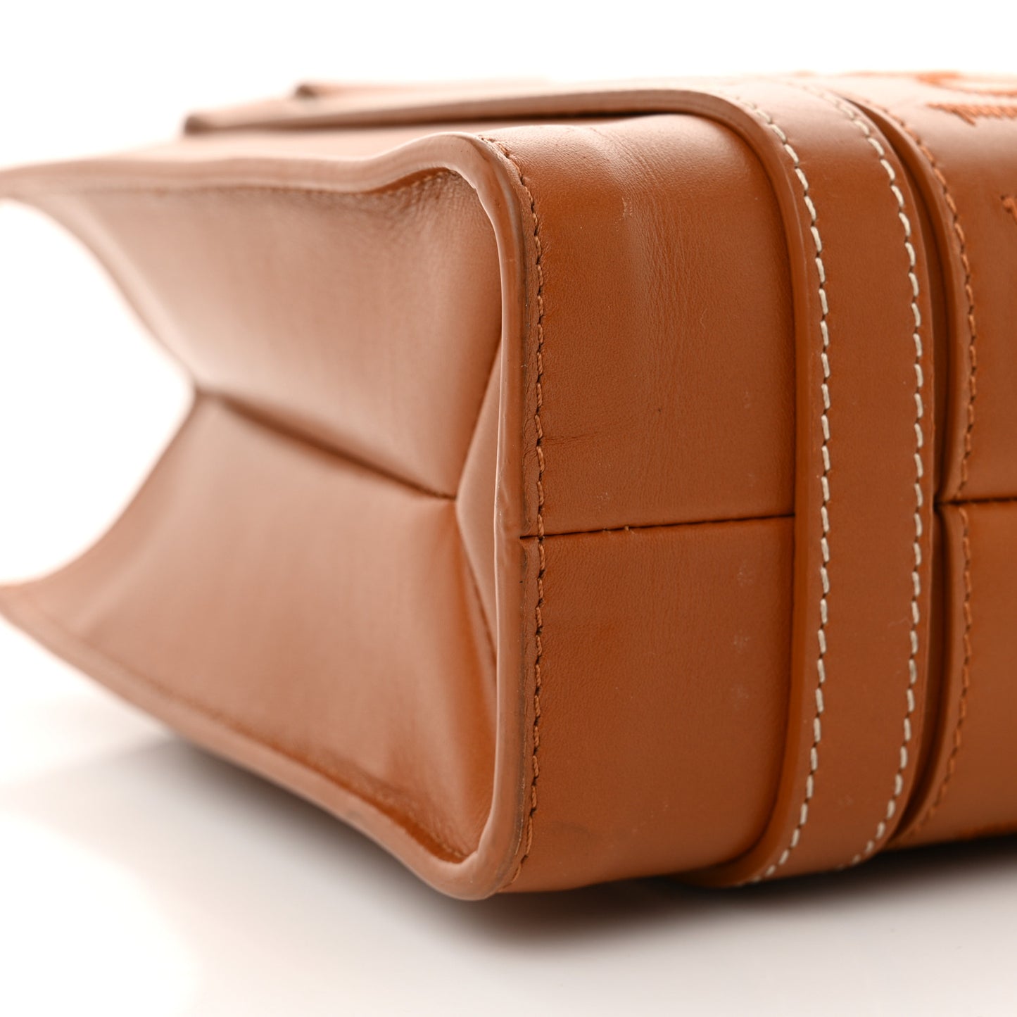 Calfskin Small Woody Tote Caramel