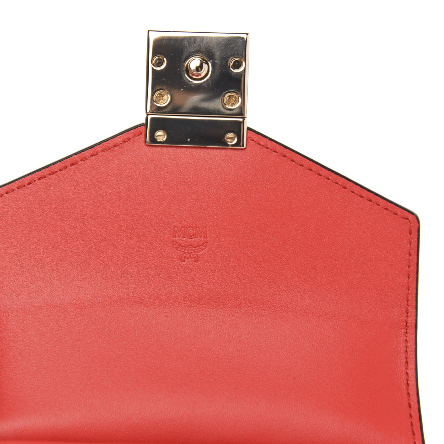 Calfskin Cubic Valentine Crossbody Wallet Multicolor
