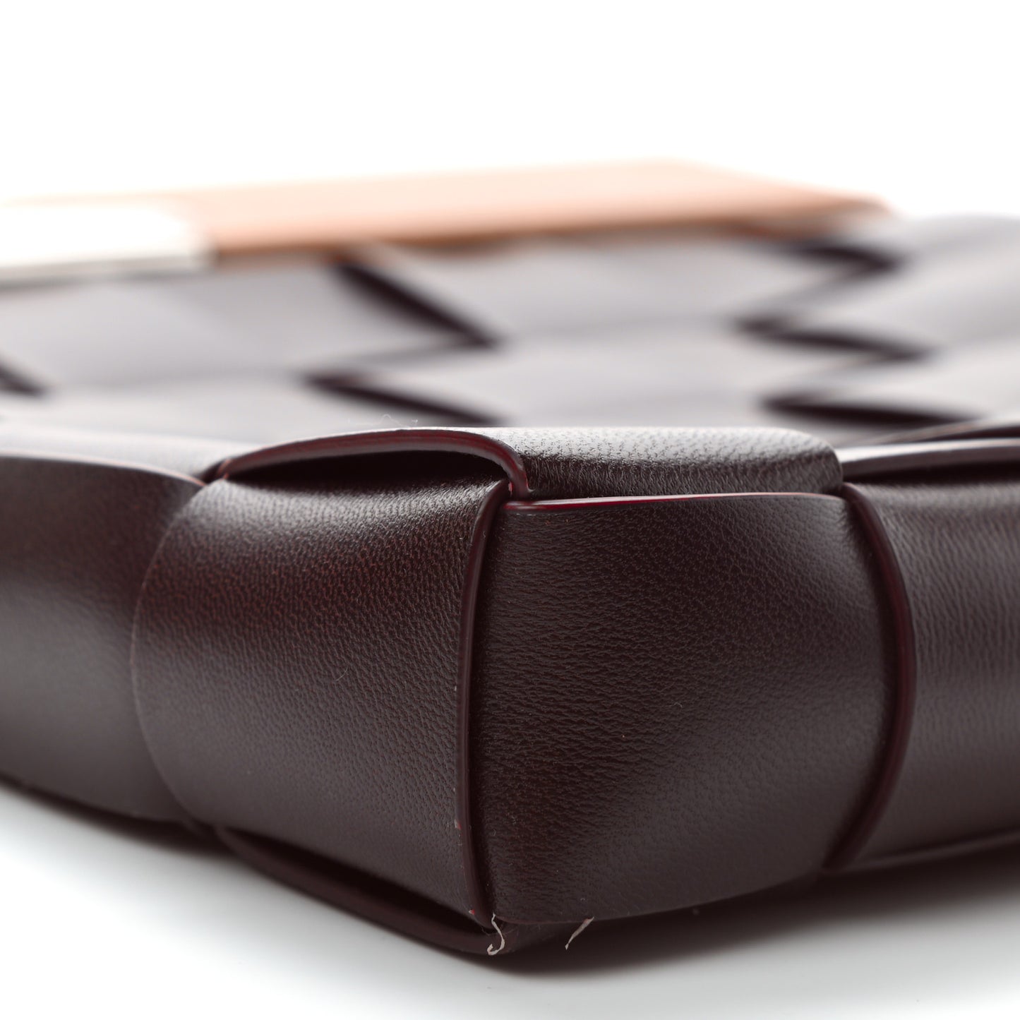 Nappa Intrecciato The Snap Clutch Grape