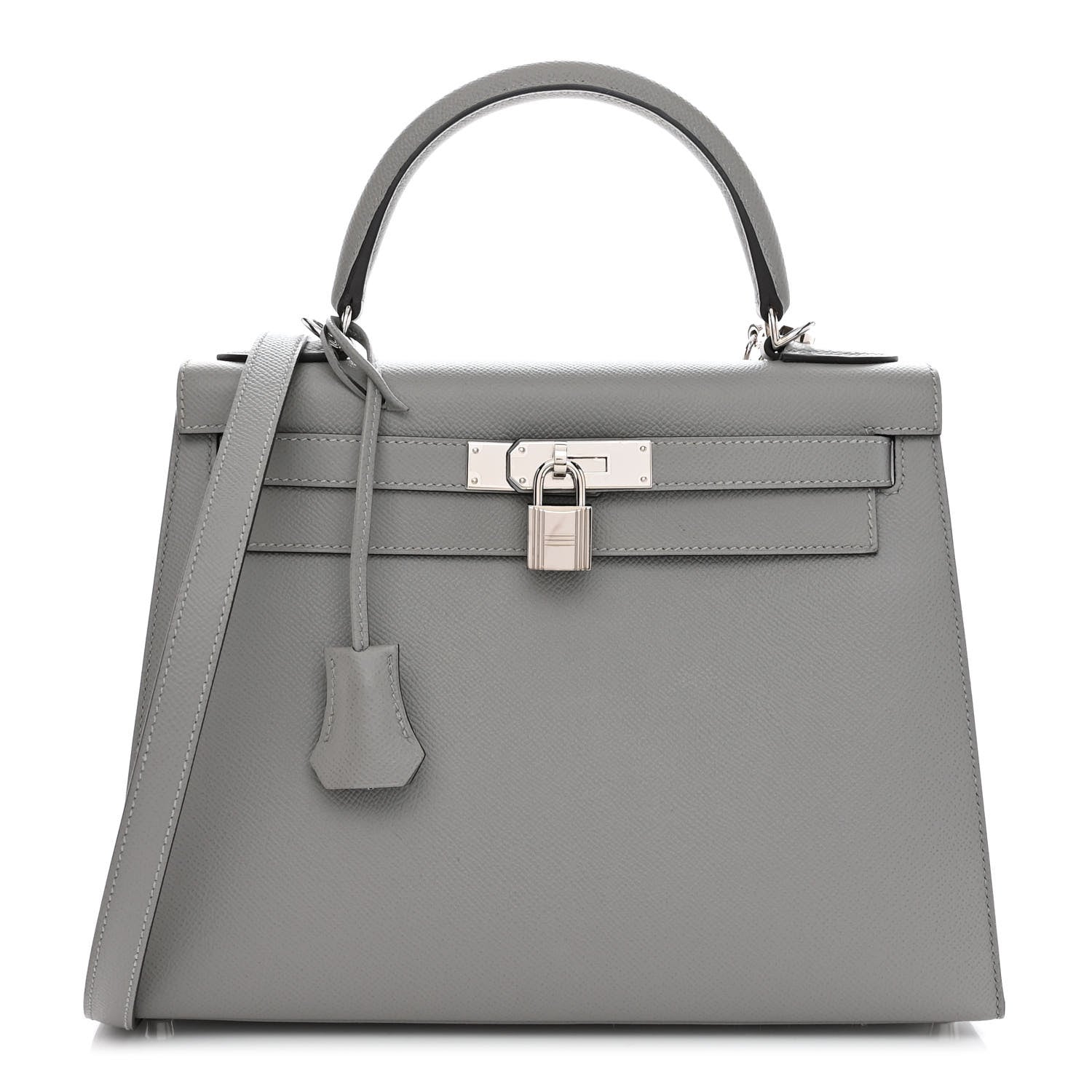 Hermes Epsom Kelly Sellier 28 Gris Mouette 1143122 – FASHIONPHILE