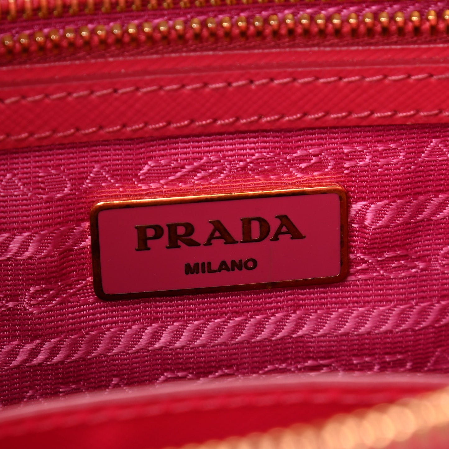 Saffiano Vernice Mini Galleria Double Zip Tote Peonia