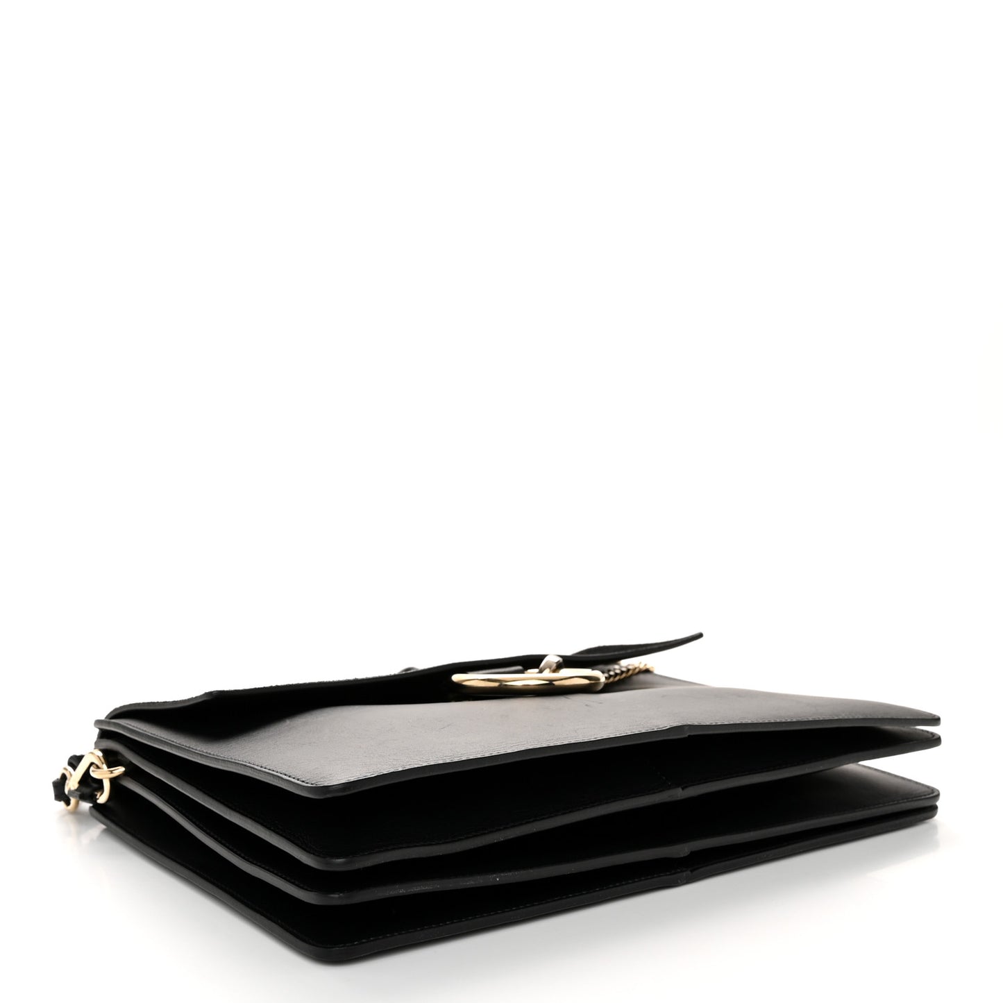 Suede Calfskin Medium Faye Shoulder Bag Black