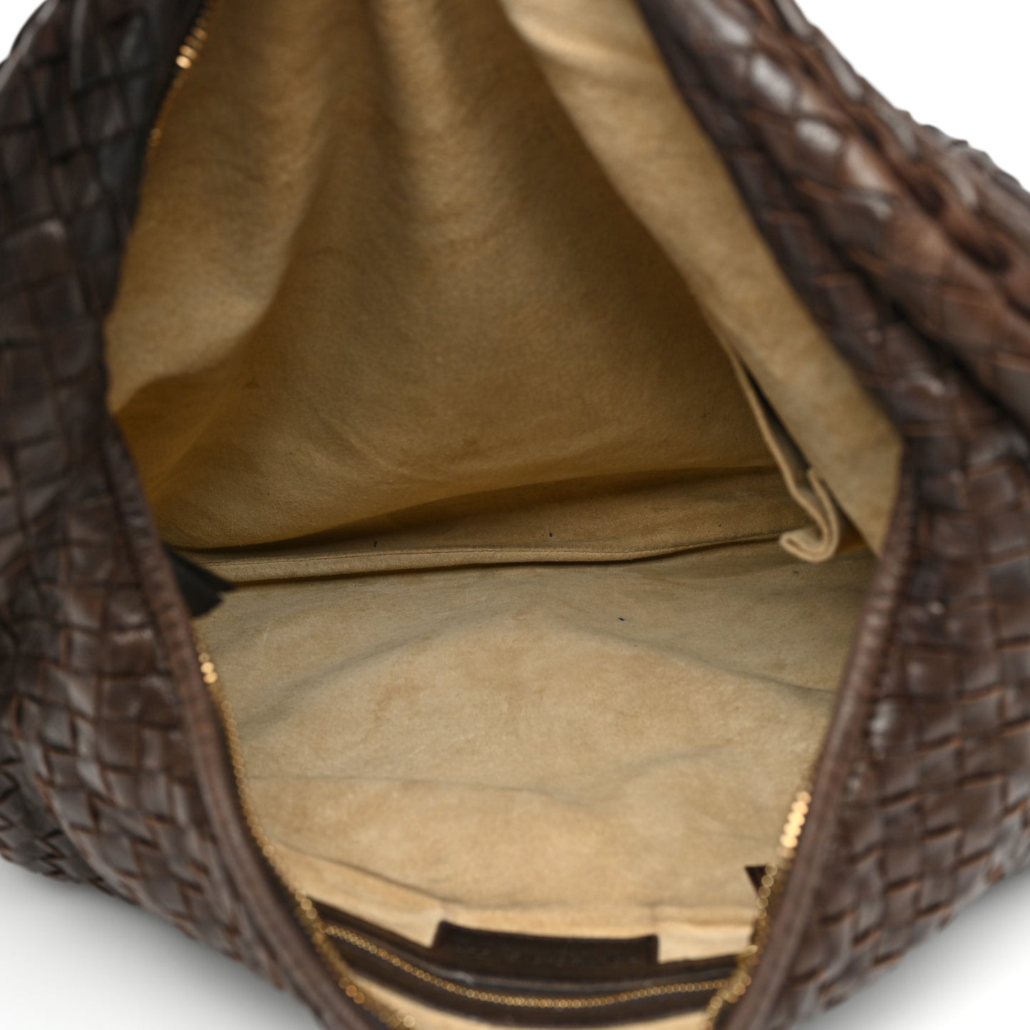 Nappa Intrecciato Large Veneta Hobo Ebano