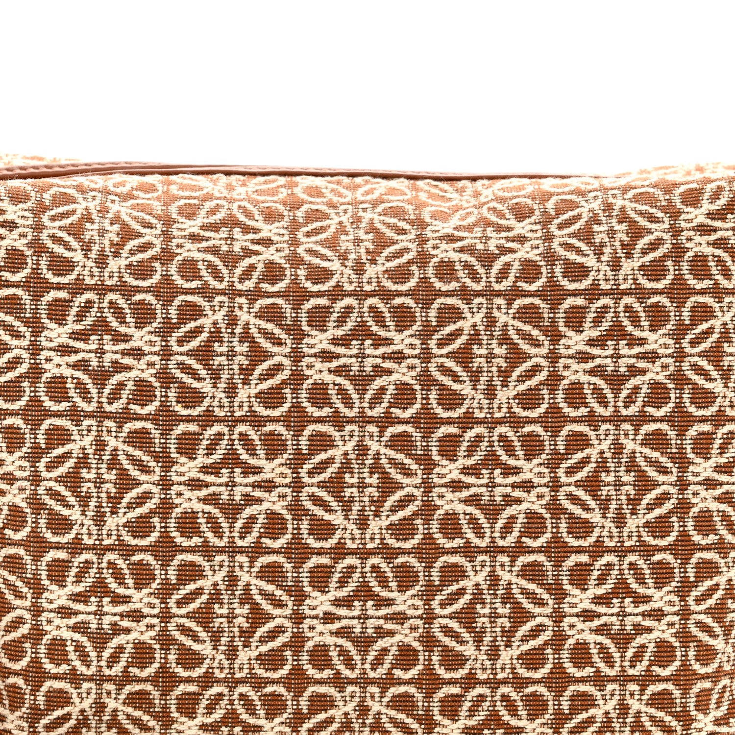 Loewe Jacquard Anagram Calfskin Small Cubi Bag Tan Pecan 7 of 9