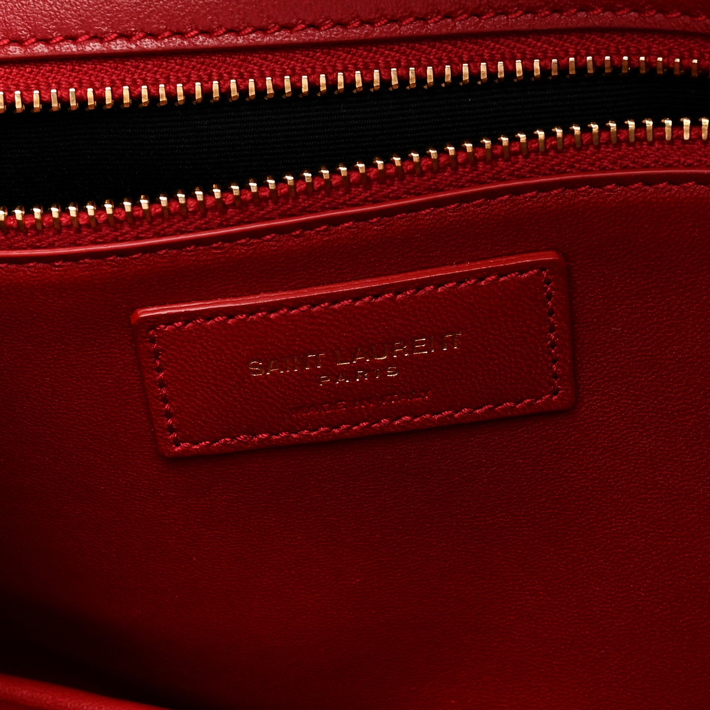 Smooth Calfskin Le Maillon Satchel Rouge Eros