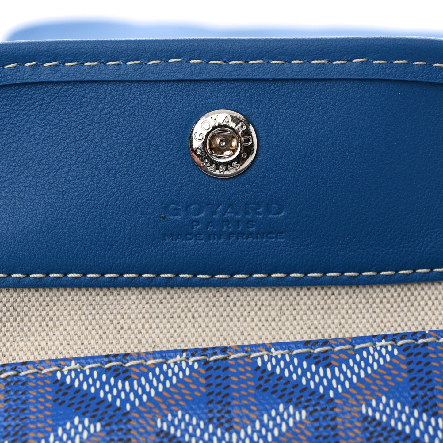 Goyardine Reversible Mini Anjou Sky Blue