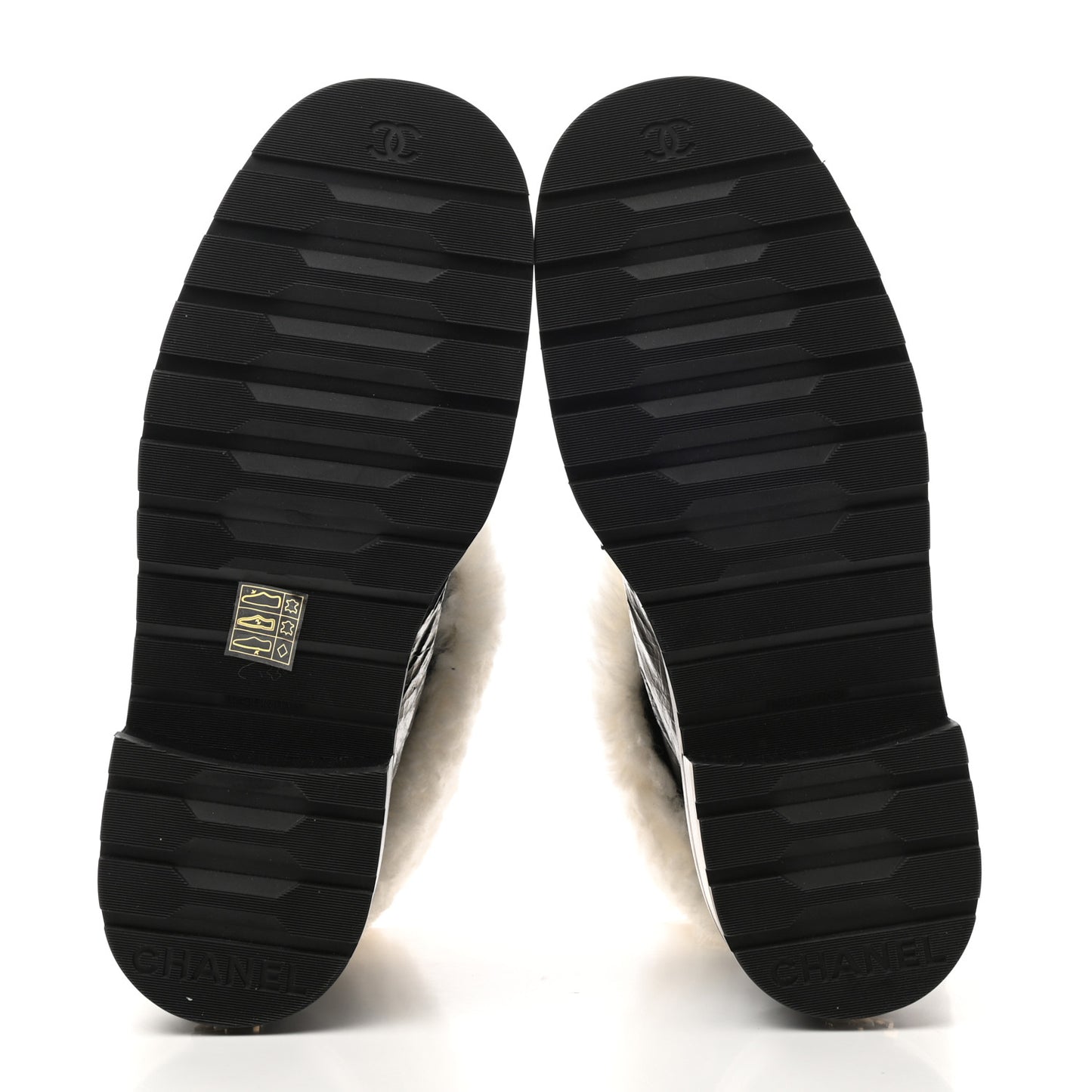 Lambskin Shearling Short Boots 38.5 Black