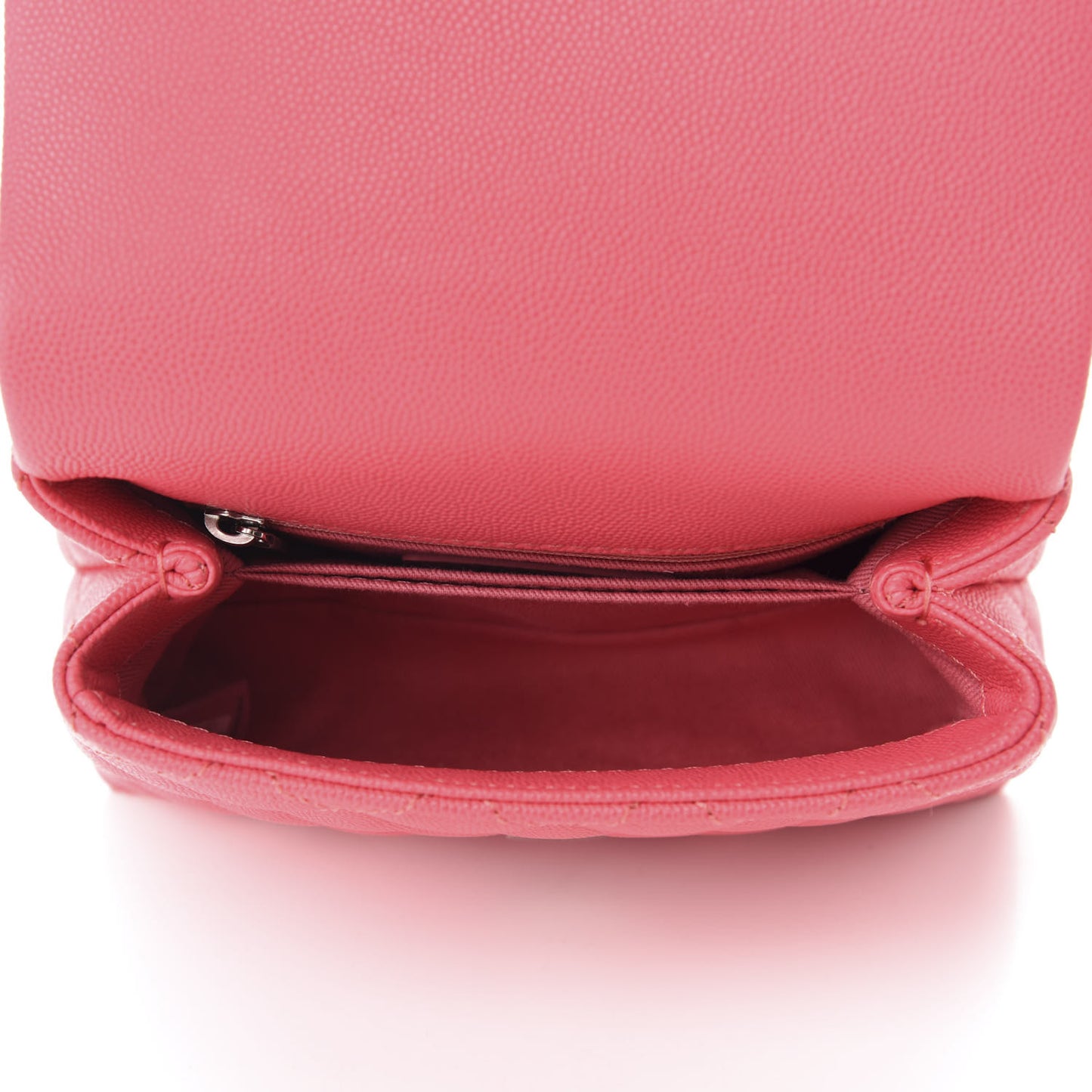 Caviar Quilted Incognito Extra Mini Coco Handle Flap Pink