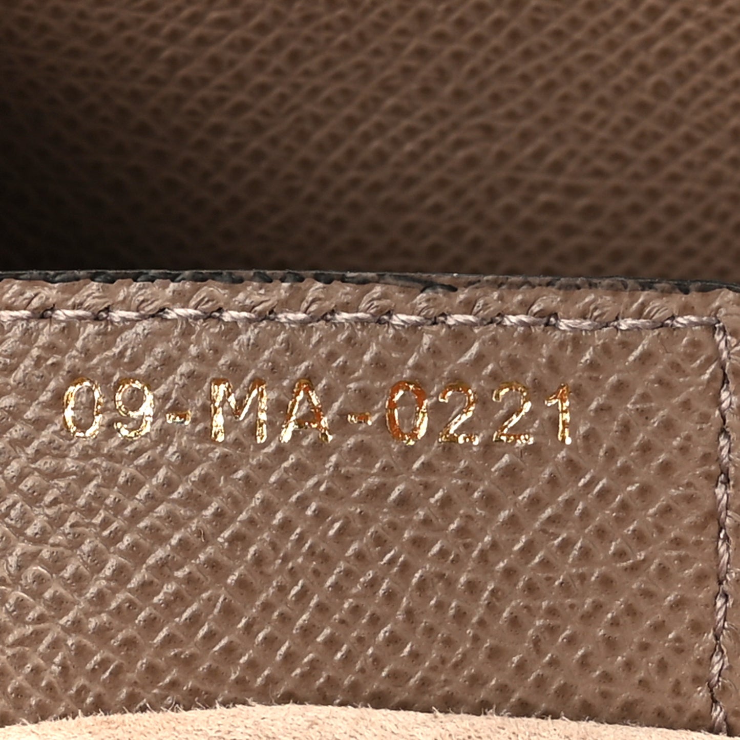 Grained Calfskin Saddle Bag Warm Taupe