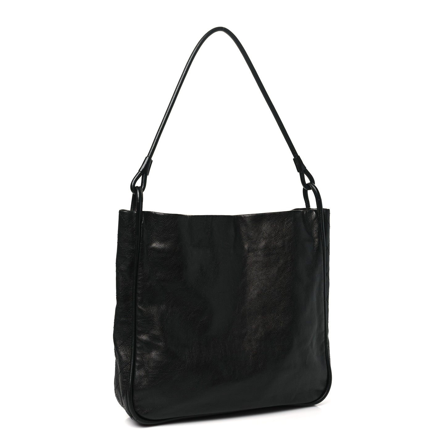 Calfskin Coco Curve Tote Black