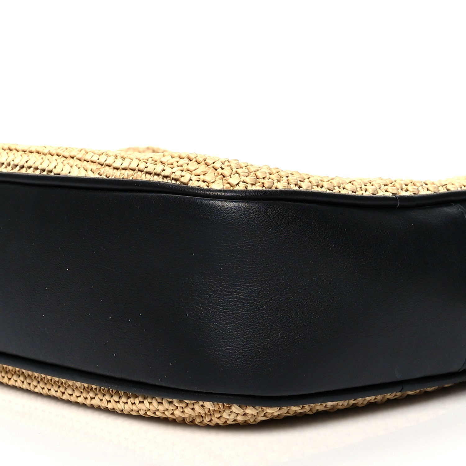 Saint Laurent Raffia Canvas Monogram Lou Camera Bag Beige Black 10 of 11