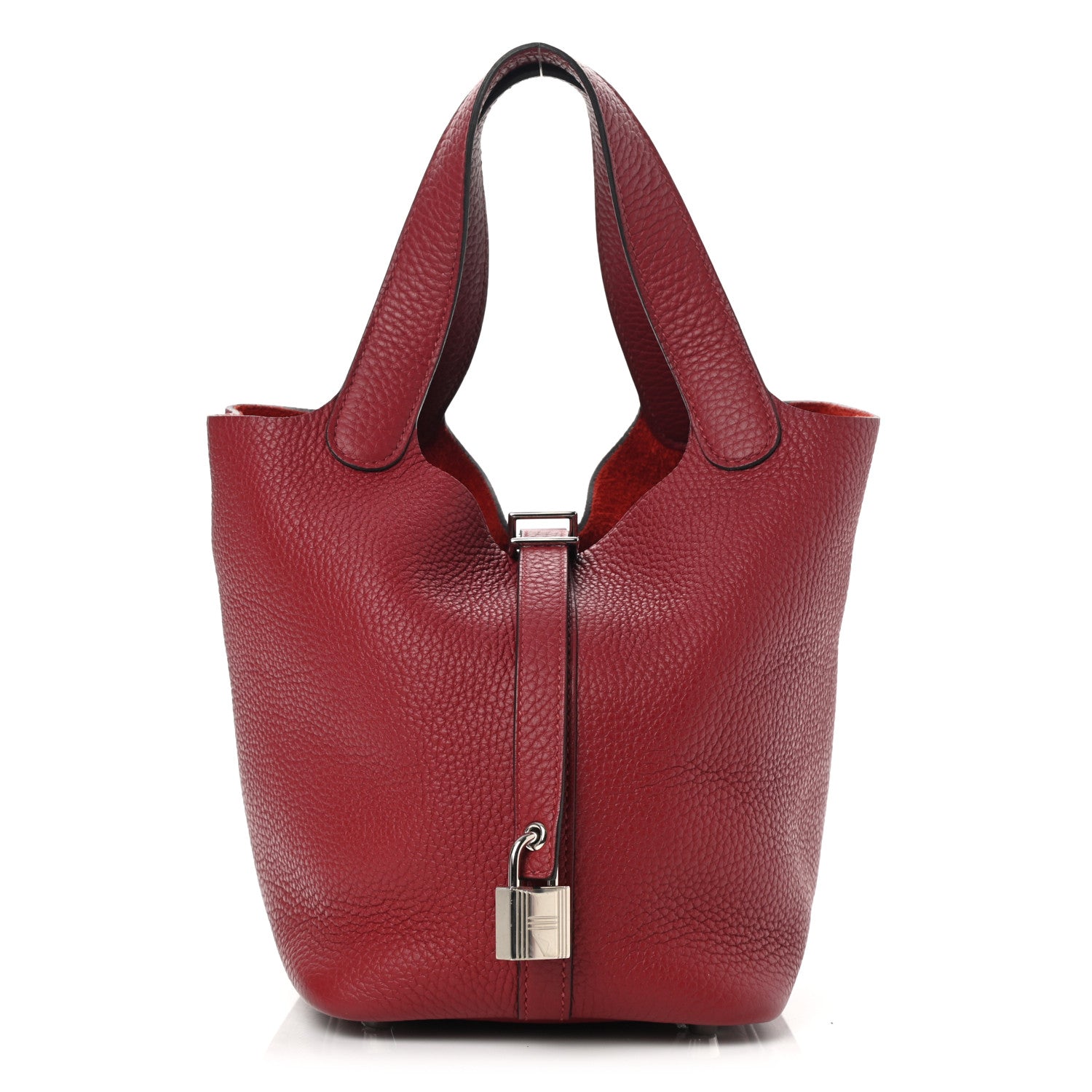 Hermes Taurillon Clemence Picotin Lock 18 Rouge Grenat 1 of 9