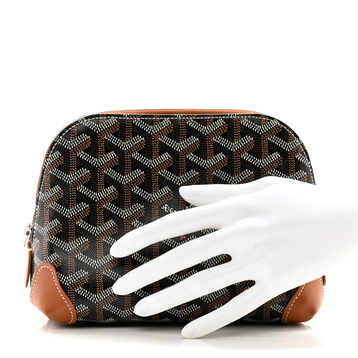 Goyardine Vendome Toiletry Pouch Black Gold