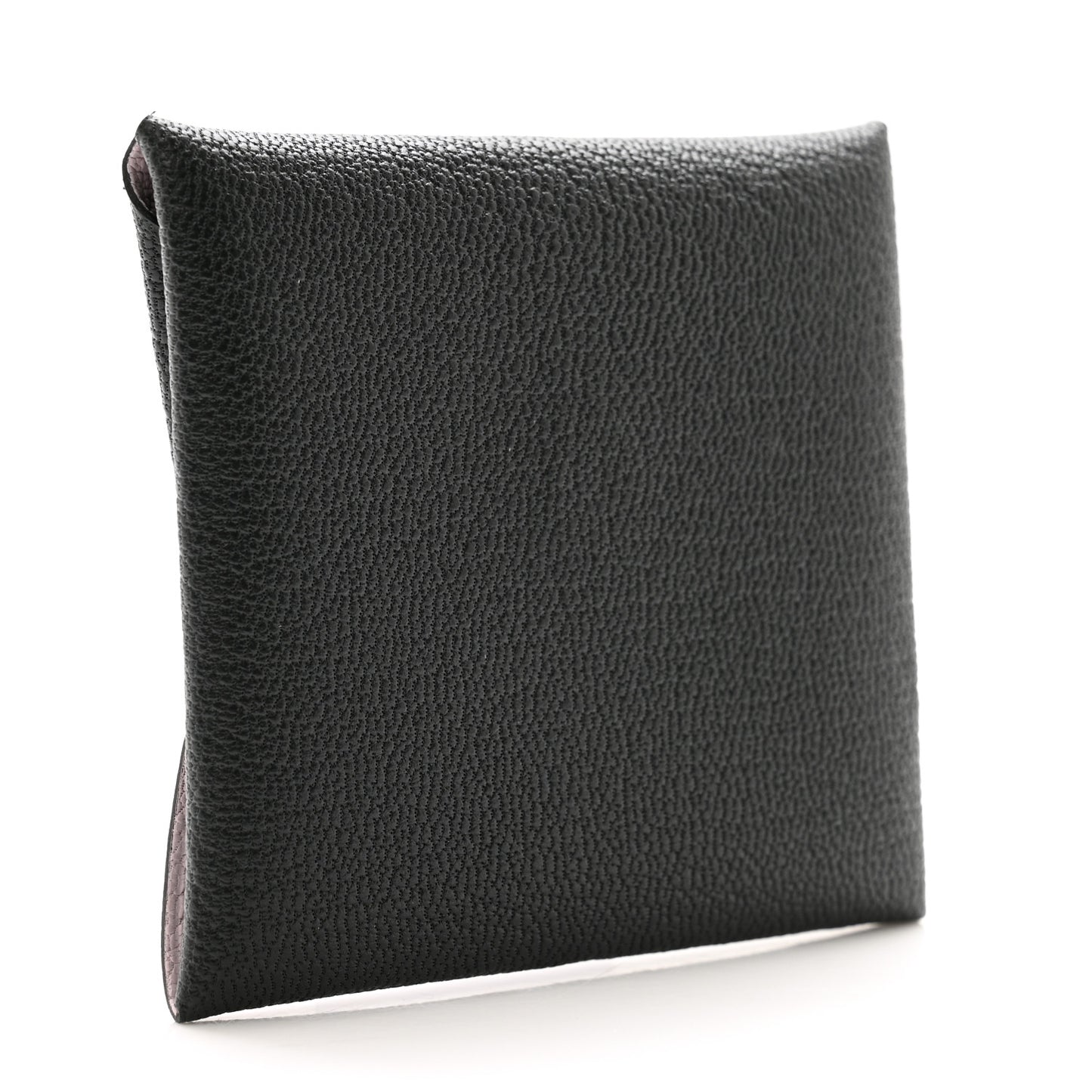 Chevre Mysore Bastia Verso Coin Purse Black Mauve Pale