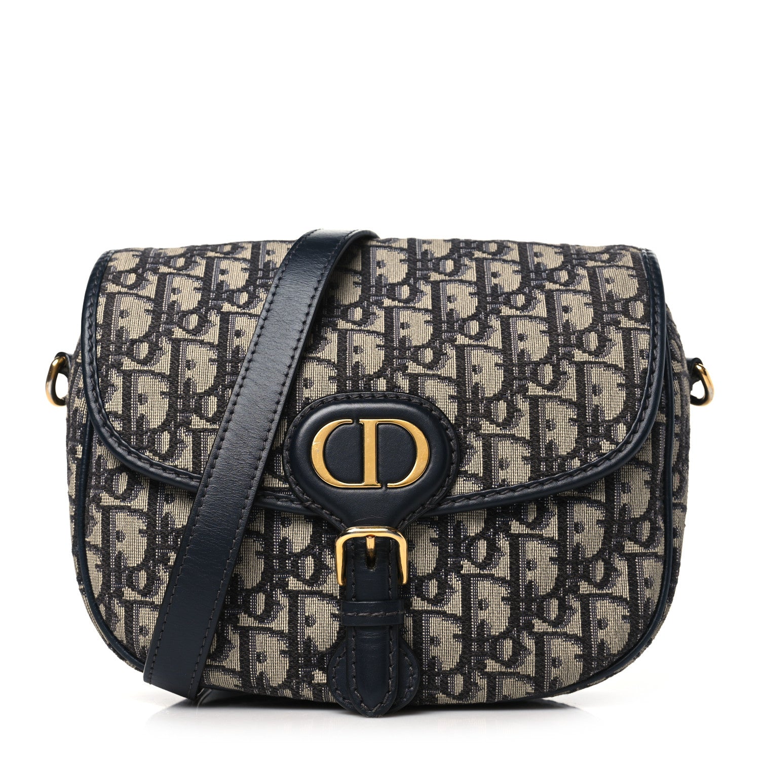Christian Dior Oblique Medium Bobby Flap Blue 1 of 10