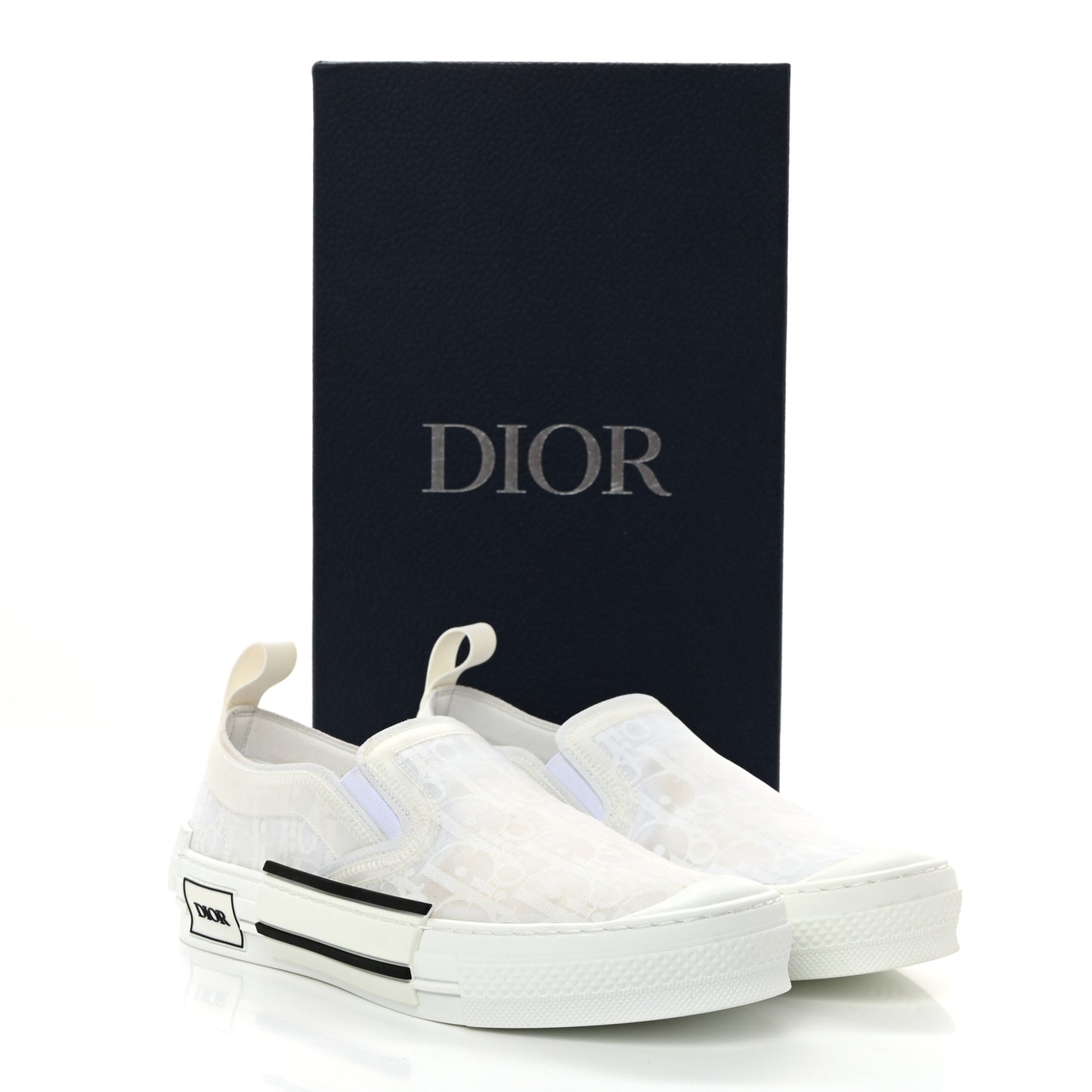 Technical Canvas Oblique Mens B23 Slip On Sneakers 39 White