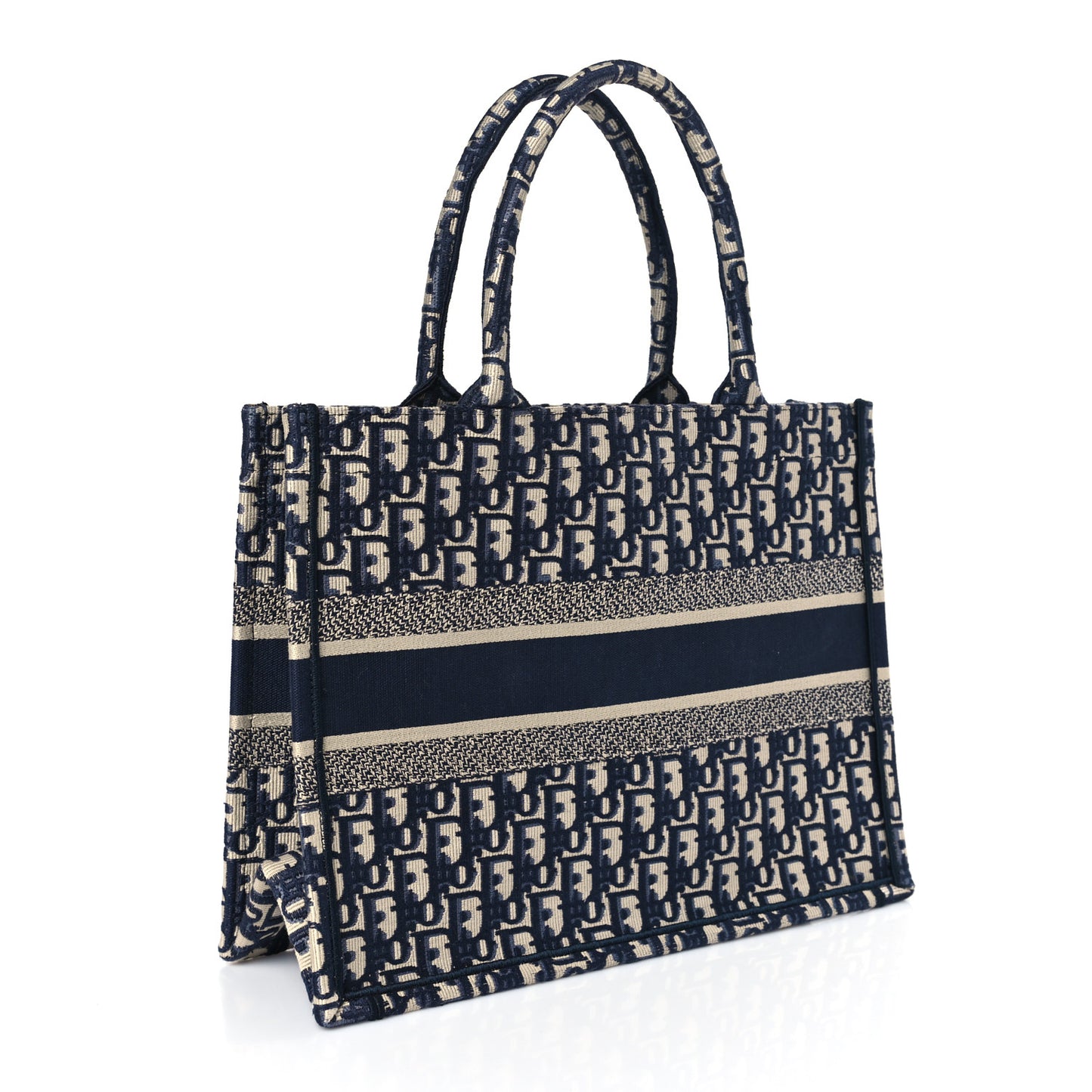 Oblique Medium Book Tote Blue Multicolor