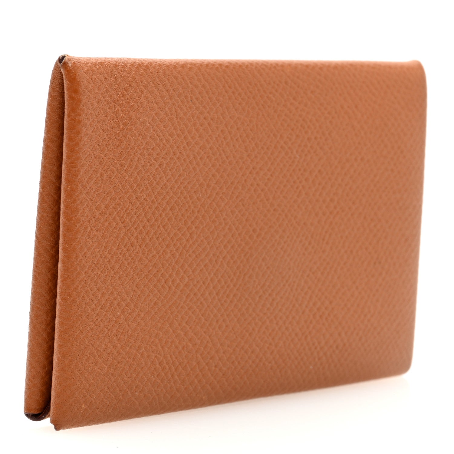 Hermes Epsom Calvi Card Case Gold 3 of 7