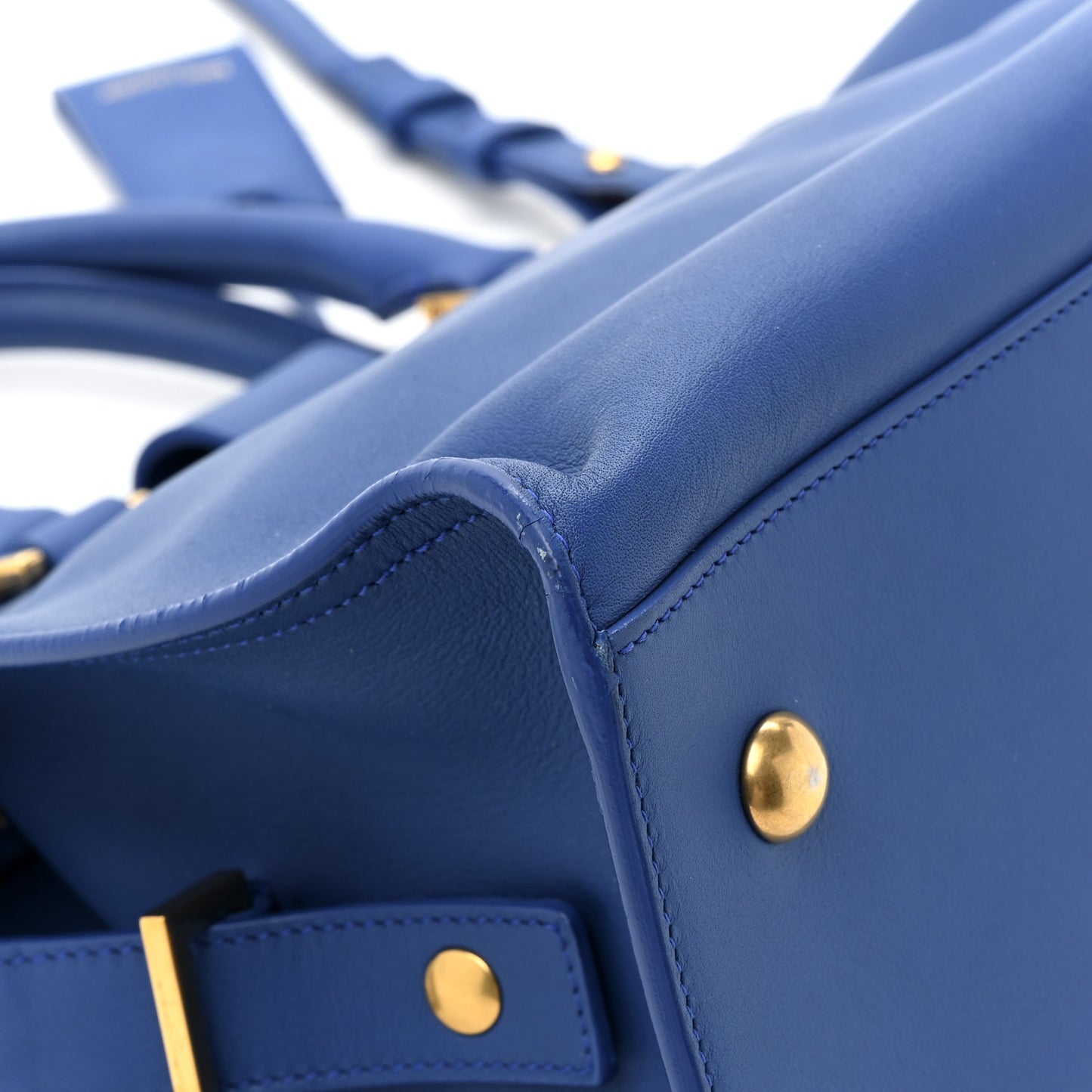 Calfskin Small Classic Y Cabas Royal Blue