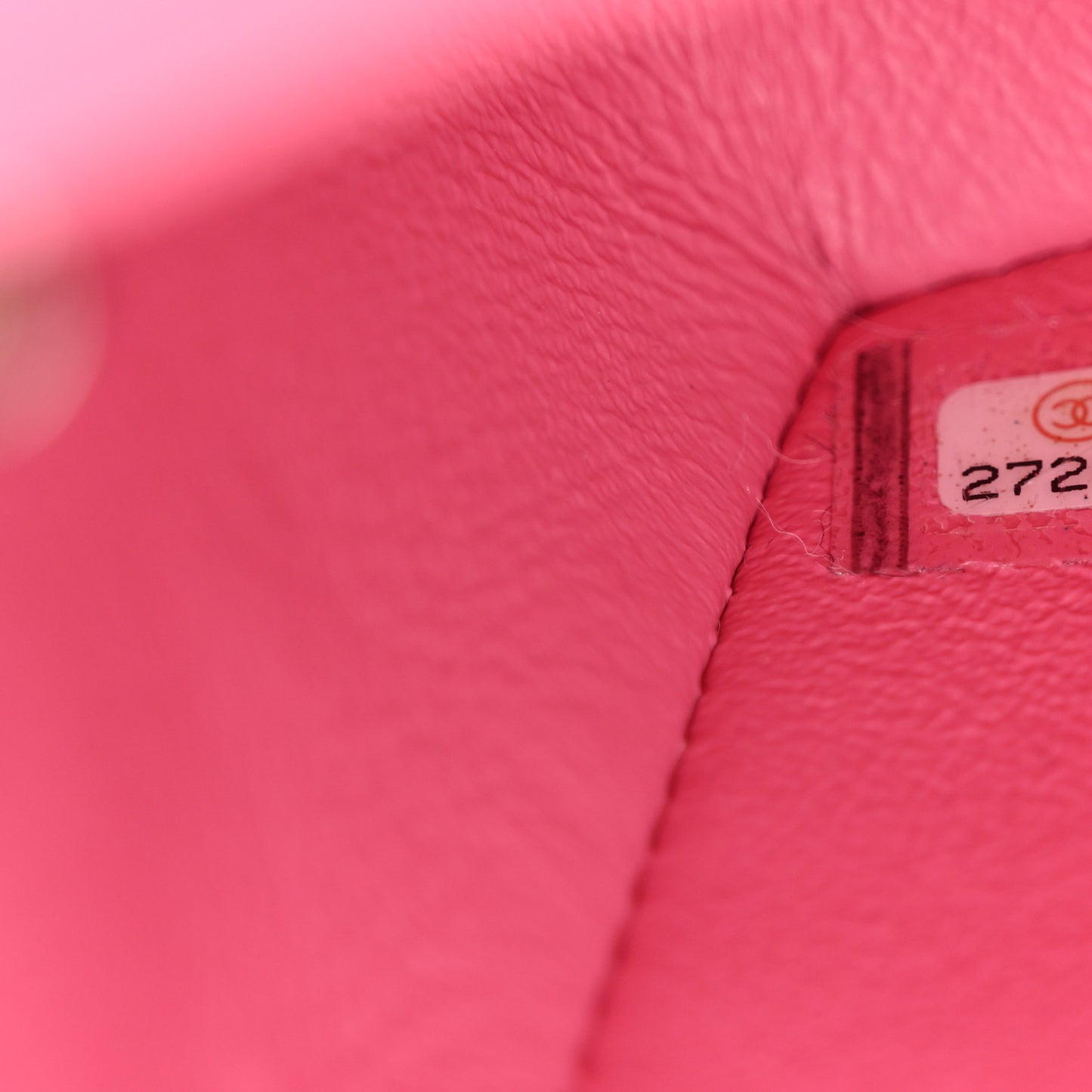 Lambskin Quilted Mini Rectangular Flap Pink