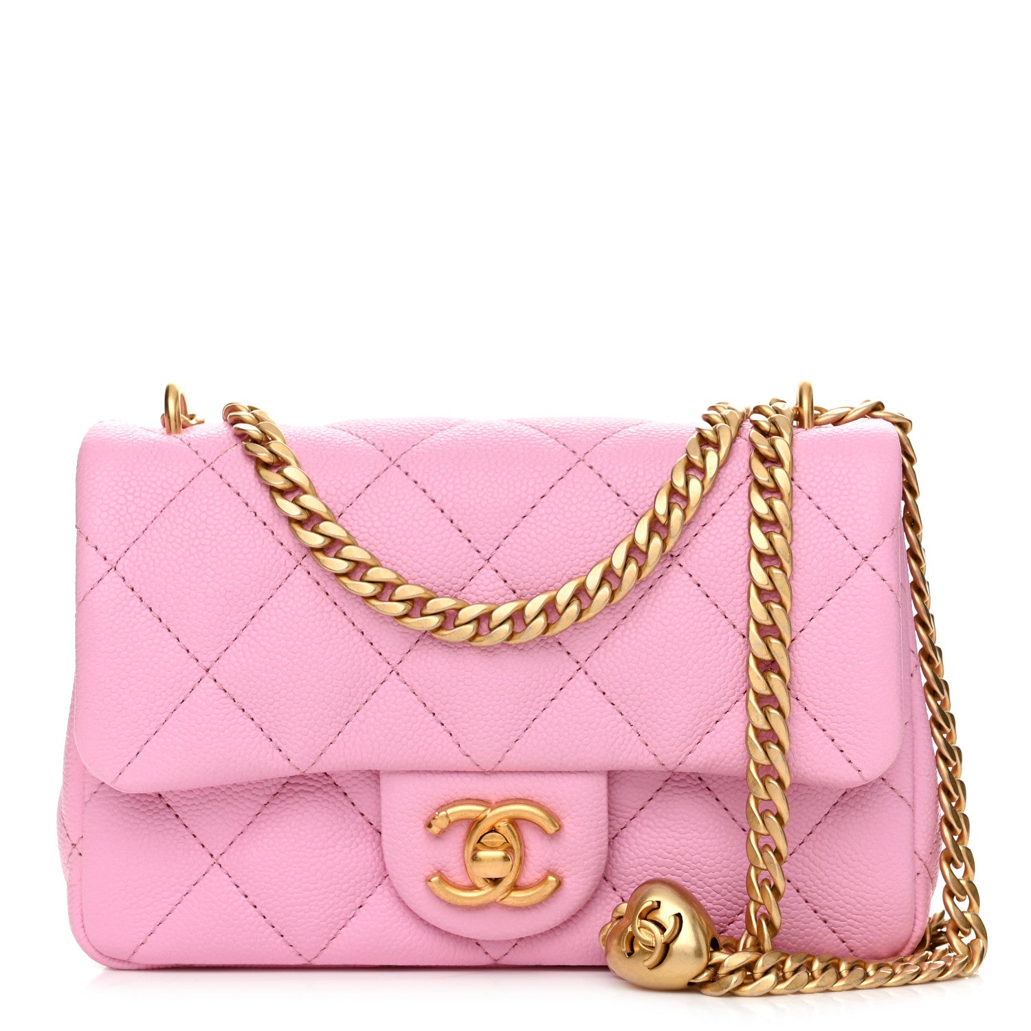 Chanel Caviar Quilted Mini Rectangular Sweetheart Flap Lilac 1 of 11