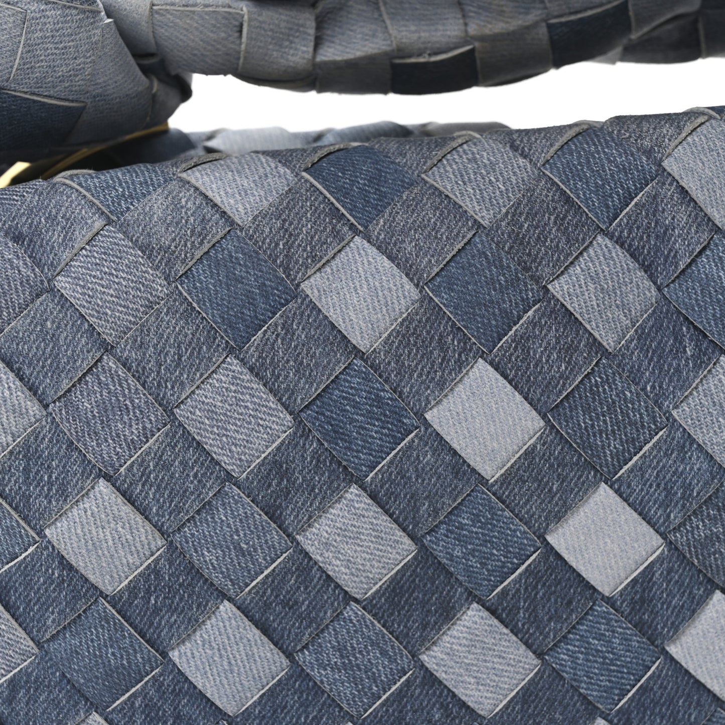 Nappa Denim Effect Intrecciato Mini Jodie Denim
