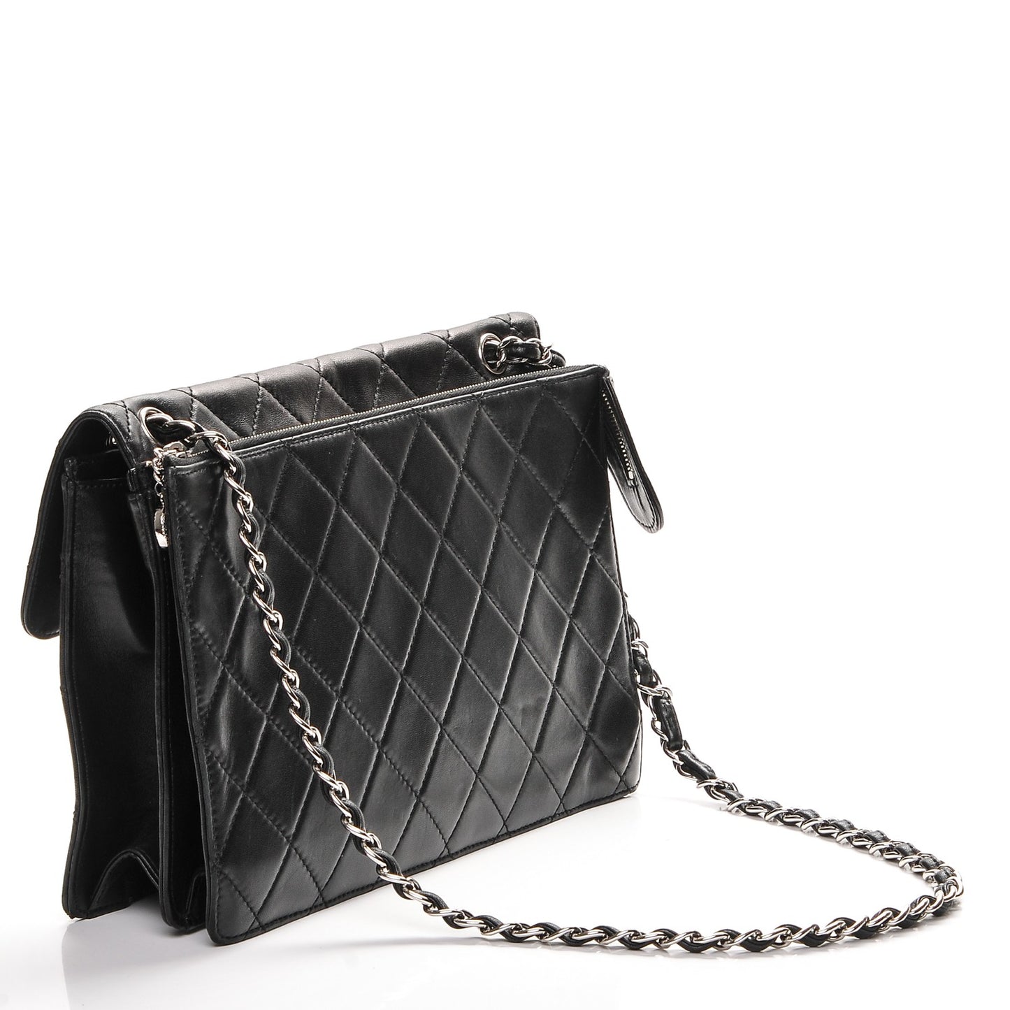 Aged Calfskin Paris Bombay Reissue Accordion Flap Black