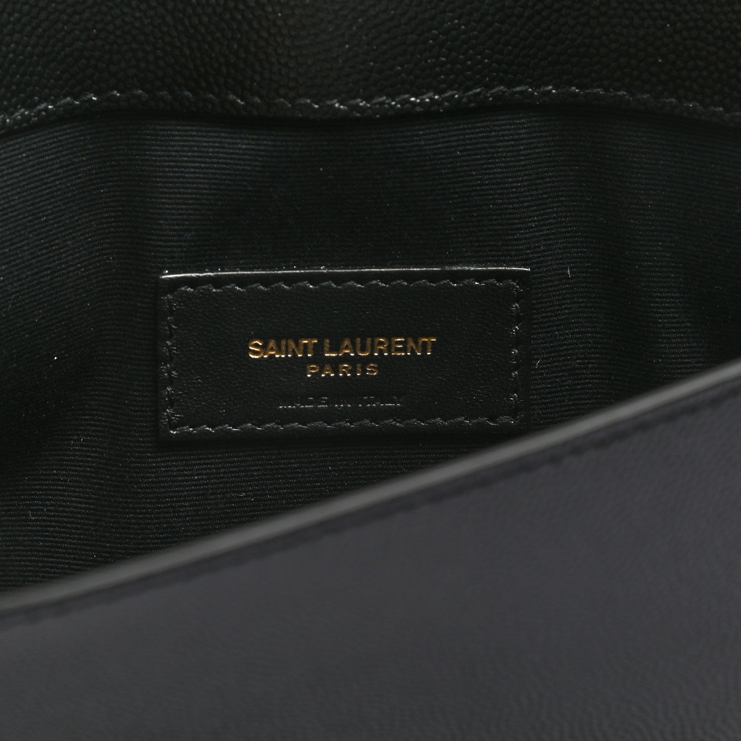 Saint Laurent Grain De Poudre Uptown Pouch Black 6 of 6