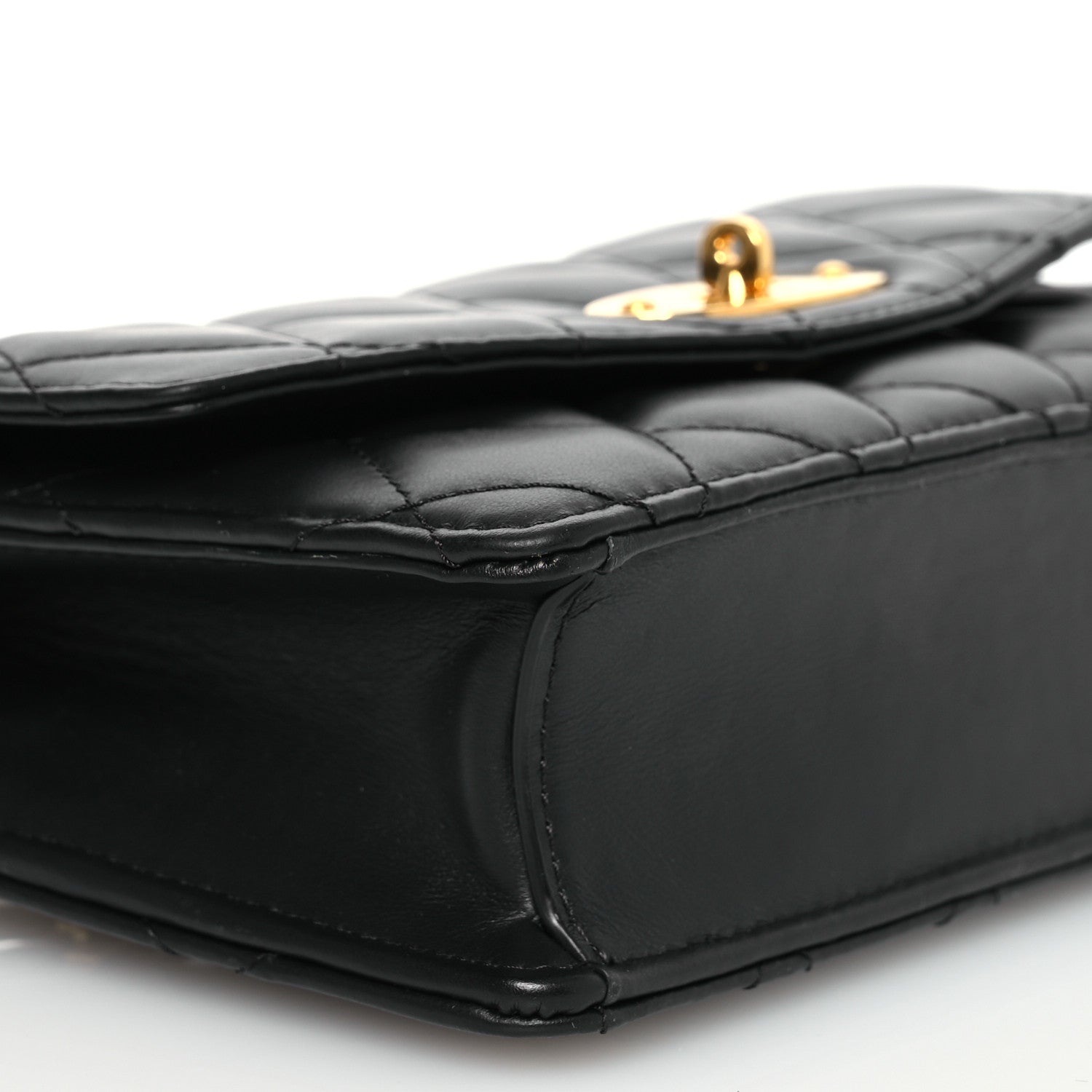Mulberry Smooth Calfskin Quilted Small Darley Shoulder Bag Black 9 of 13