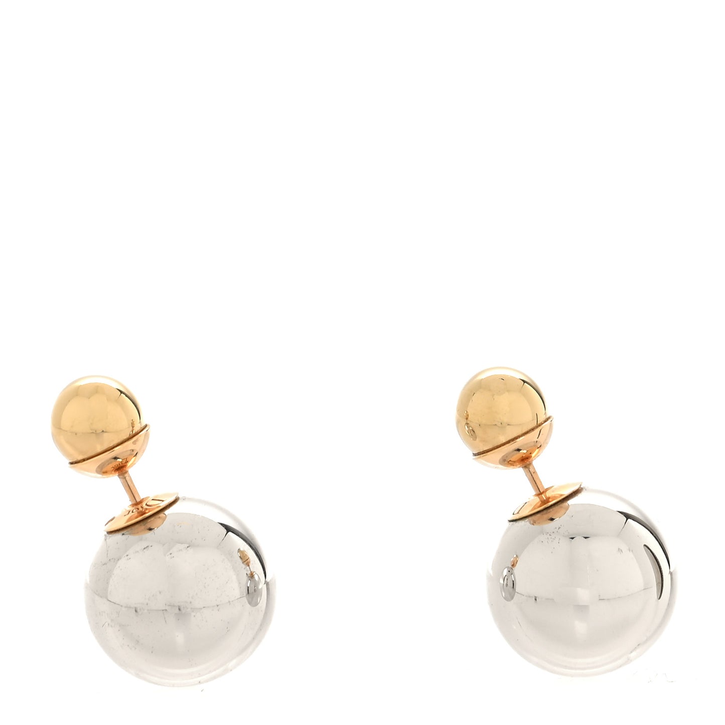 Mise En Dior Tribal Earrings Silver Gold