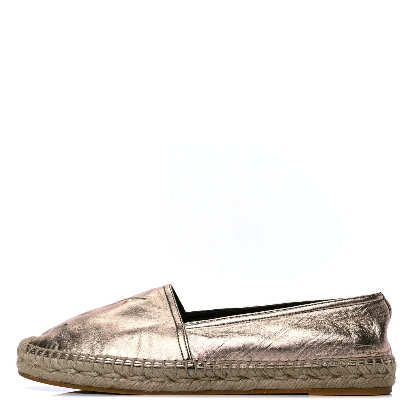 Metallic Lambskin Monogram Espadrilles 39 Blush