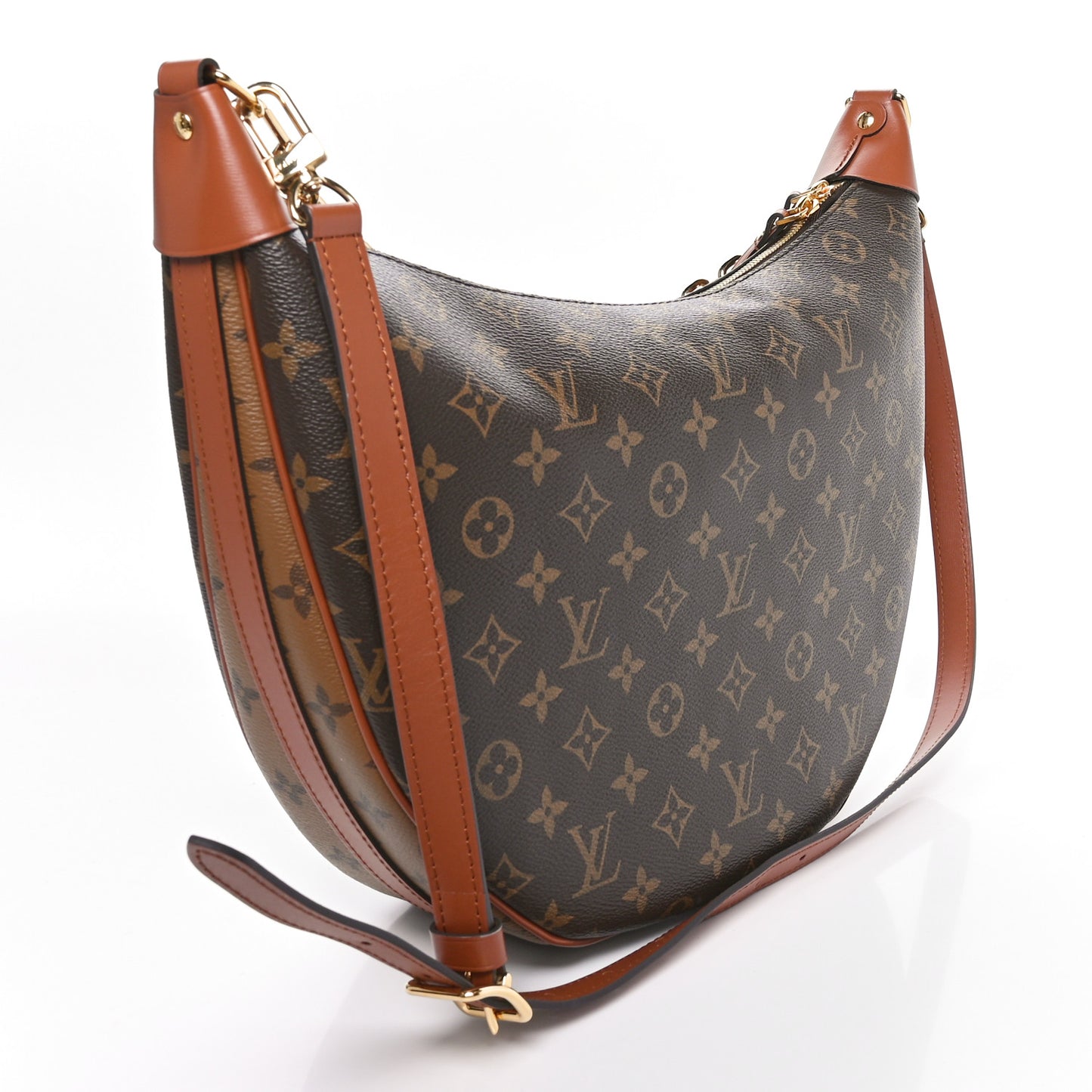 Reverse Monogram Loop Hobo