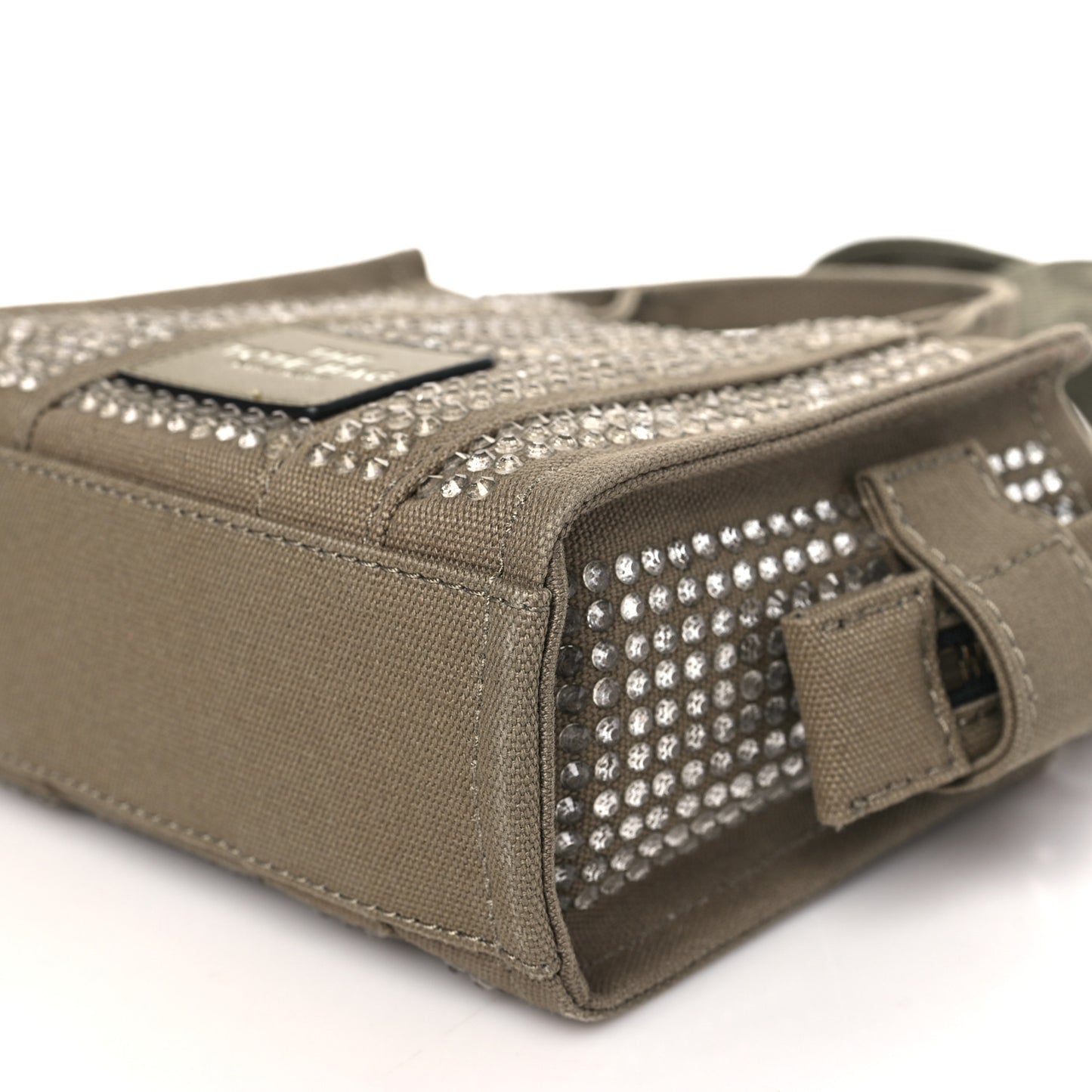 Crystal Canvas Mini The Tote Bag Slate Green