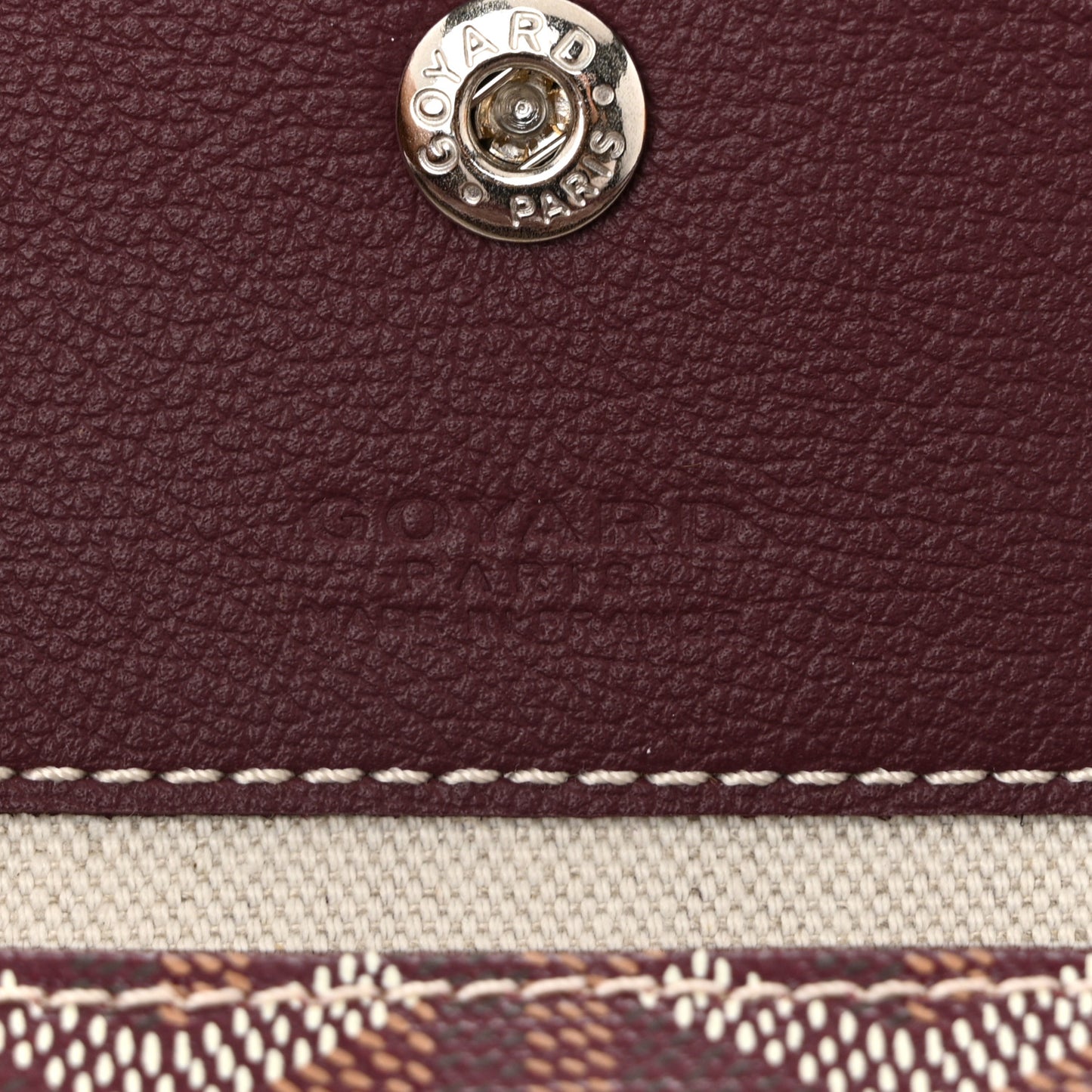 Goyardine Boheme Hobo Burgundy
