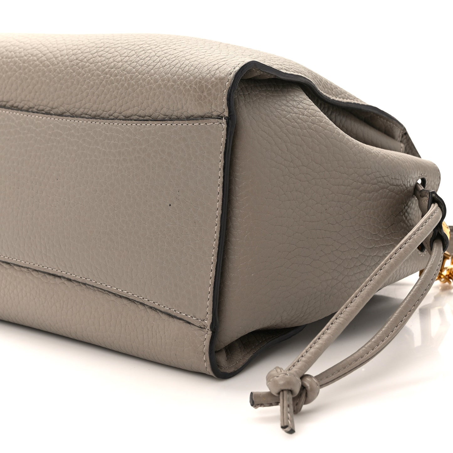 Heavy Grain Small Iris Tote Powder Grey Dark Clay
