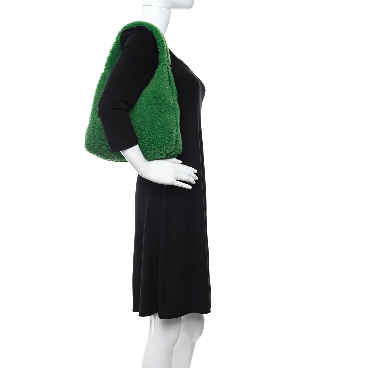 Shearling Shoulder Bag Emerald