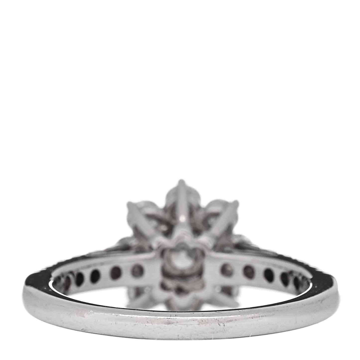 Platinum Diamond Petite Sunflower Ring 49 4.75