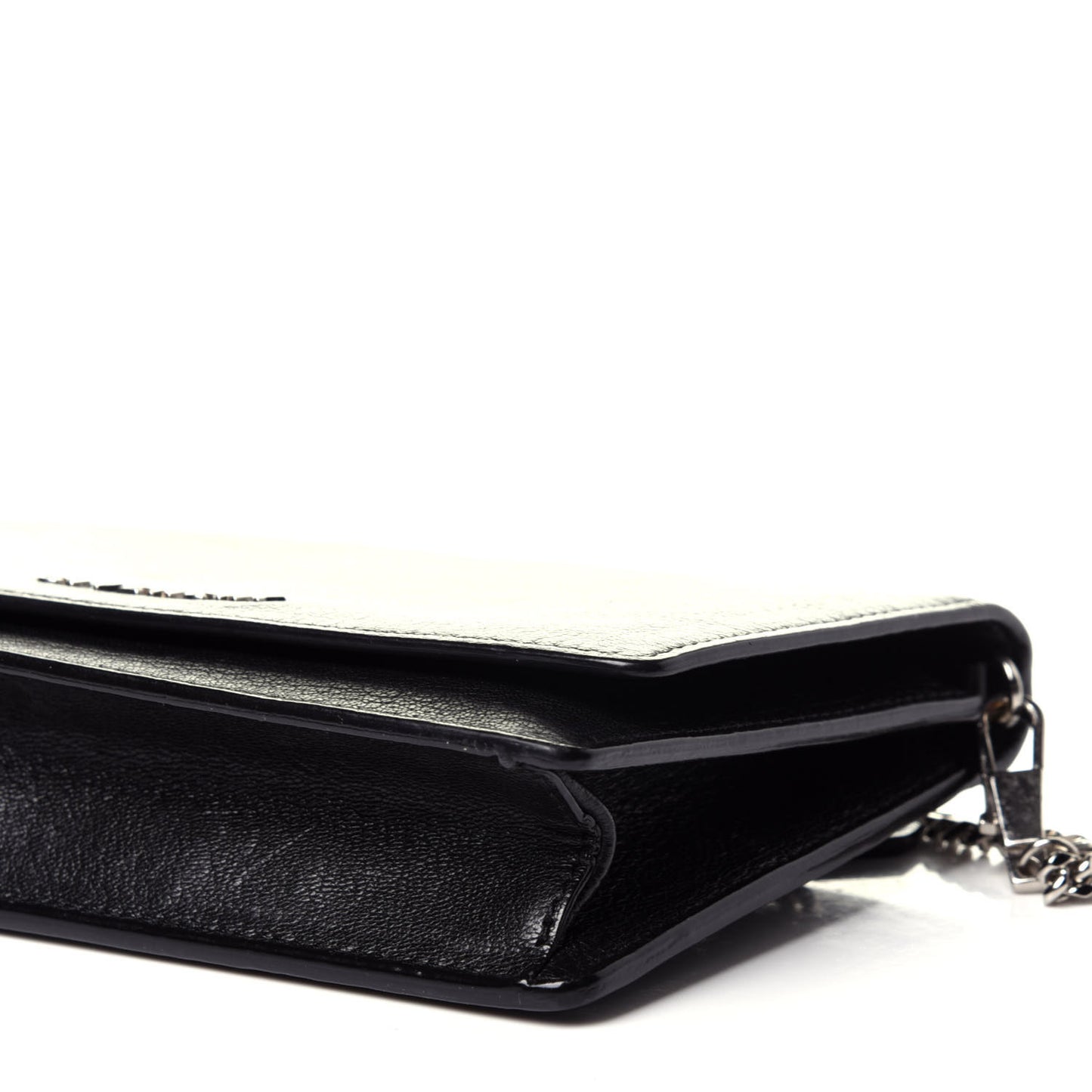 Sugar Goatskin Pandora Chain Wallet Black