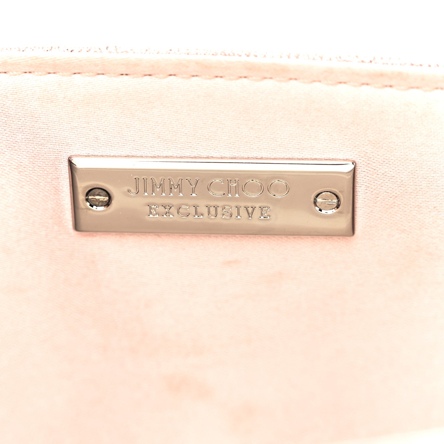 Jimmy Choo Glitter Fabric Emmie Clutch Ballet Pink 6 of 12