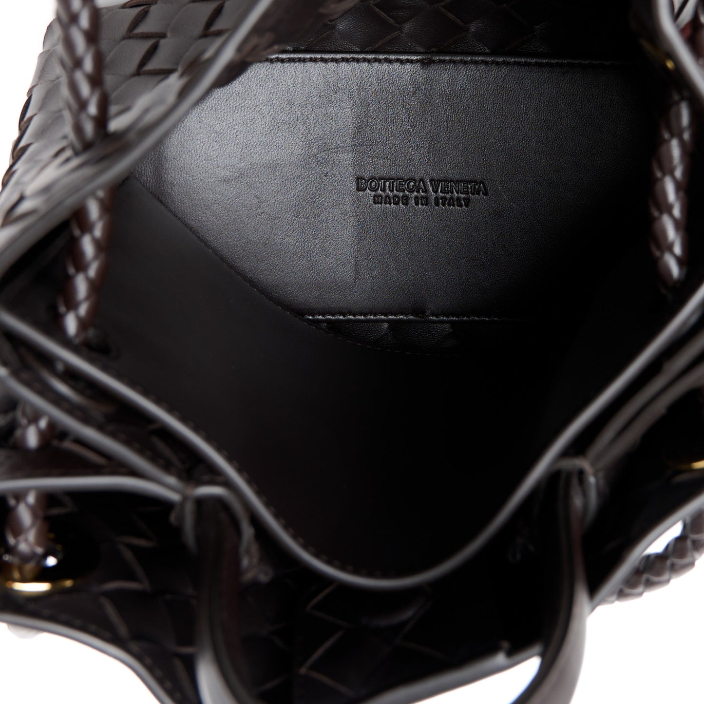 Nappa Intrecciato Small Andiamo Shoulder Bag Fondant