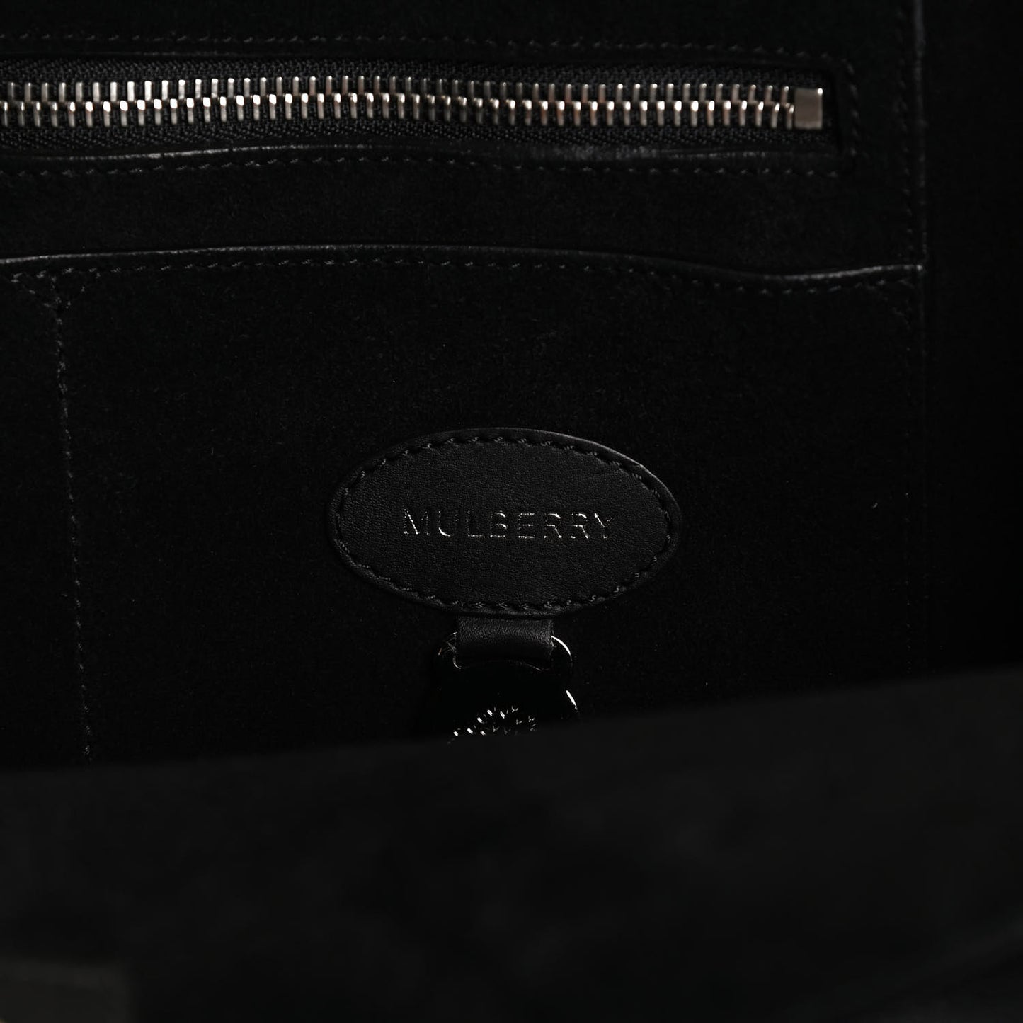 Silky Calf Medium Willow Tote Black