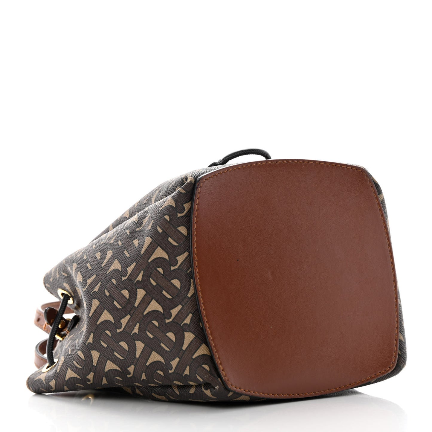 E-canvas Monogram TB Bucket Bag Bridle Brown