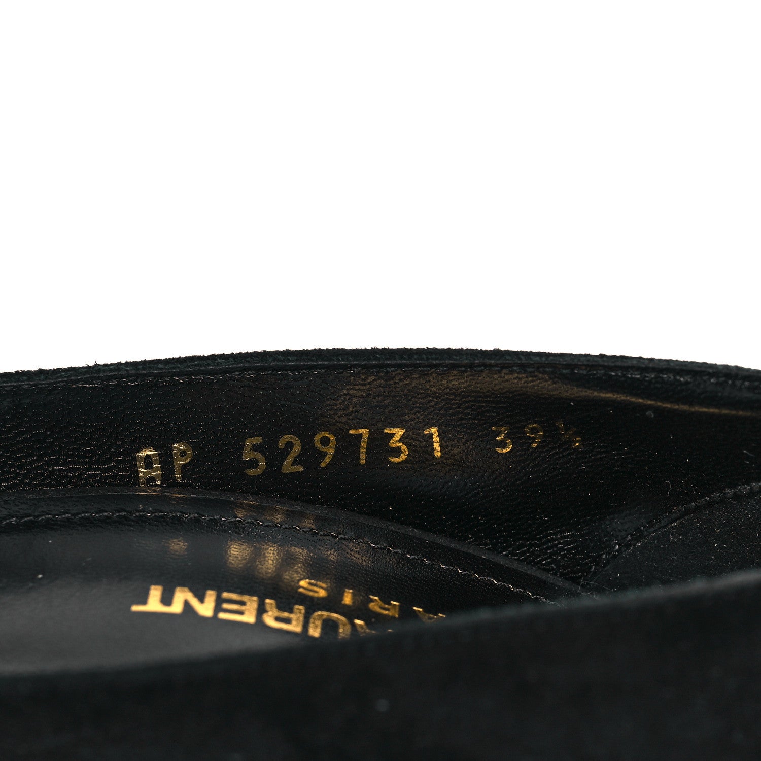 Saint Laurent Suede Zoe 85 Pumps 39.5 Black 8 of 9