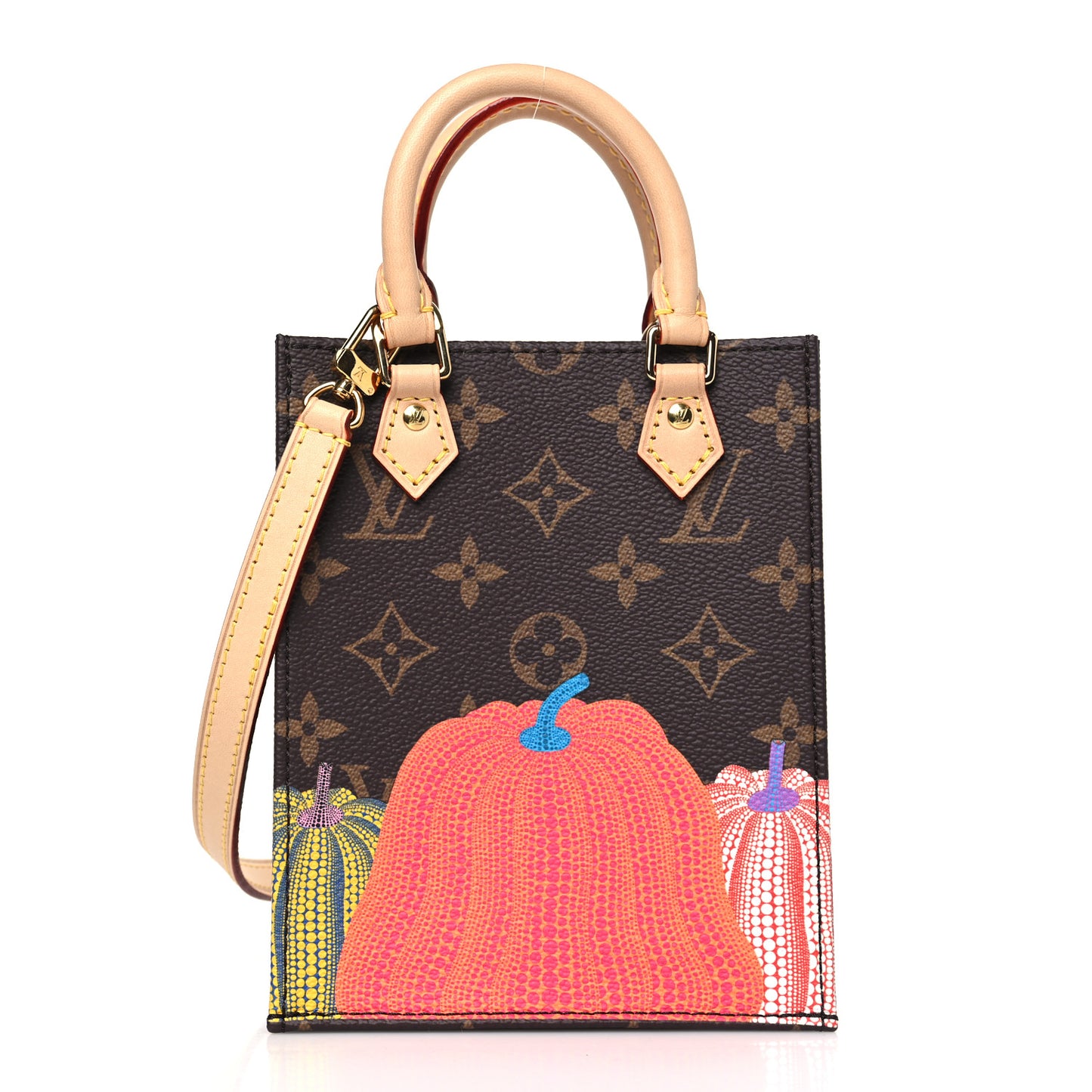 LOUIS VUITTON LV X YK Monogram Pumpkin Petit Sac Plat Multicolor