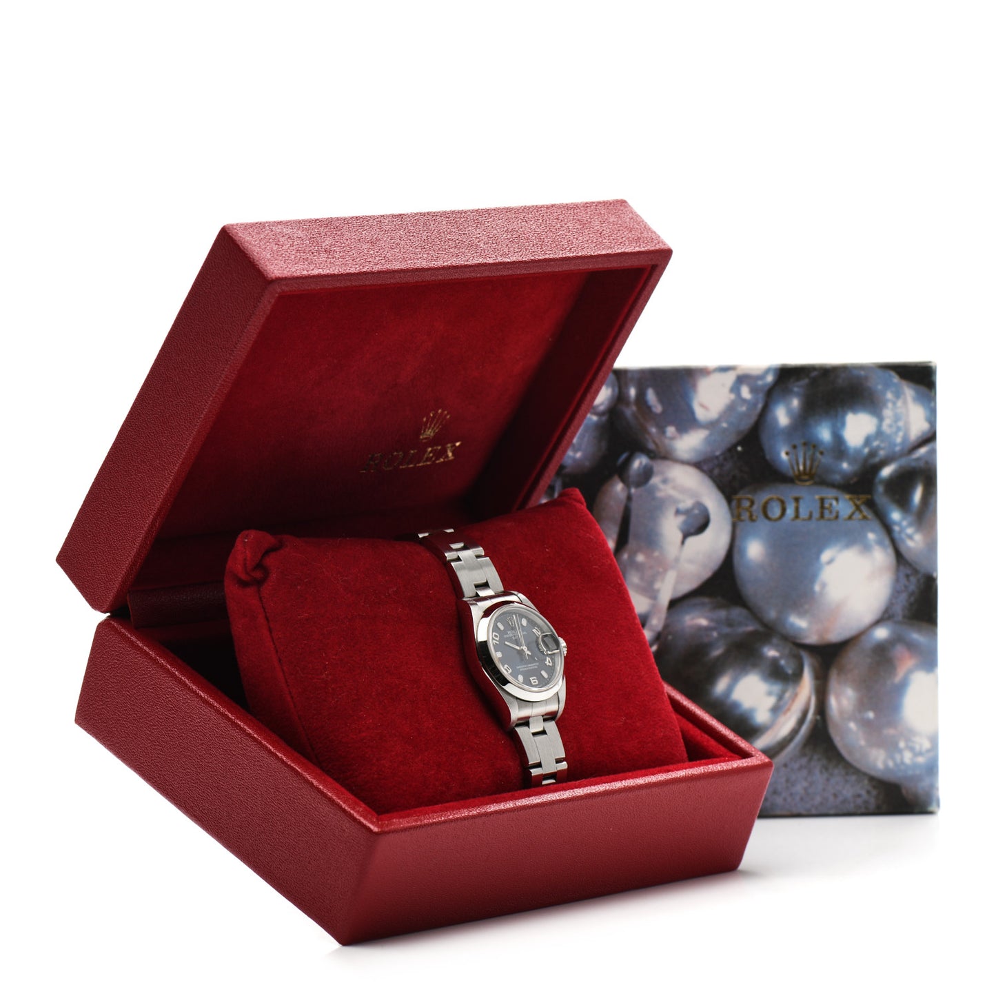Stainless Steel 26mm Oyster Perpetual Date Watch Blue 79160