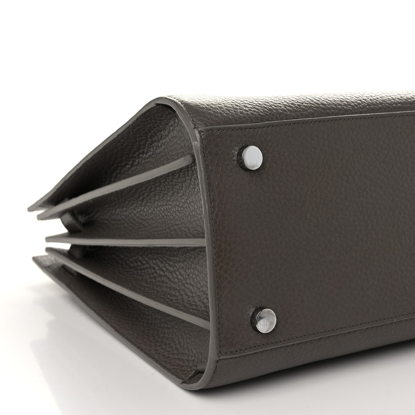 Grained Calfskin Small Sac De Jour Fog