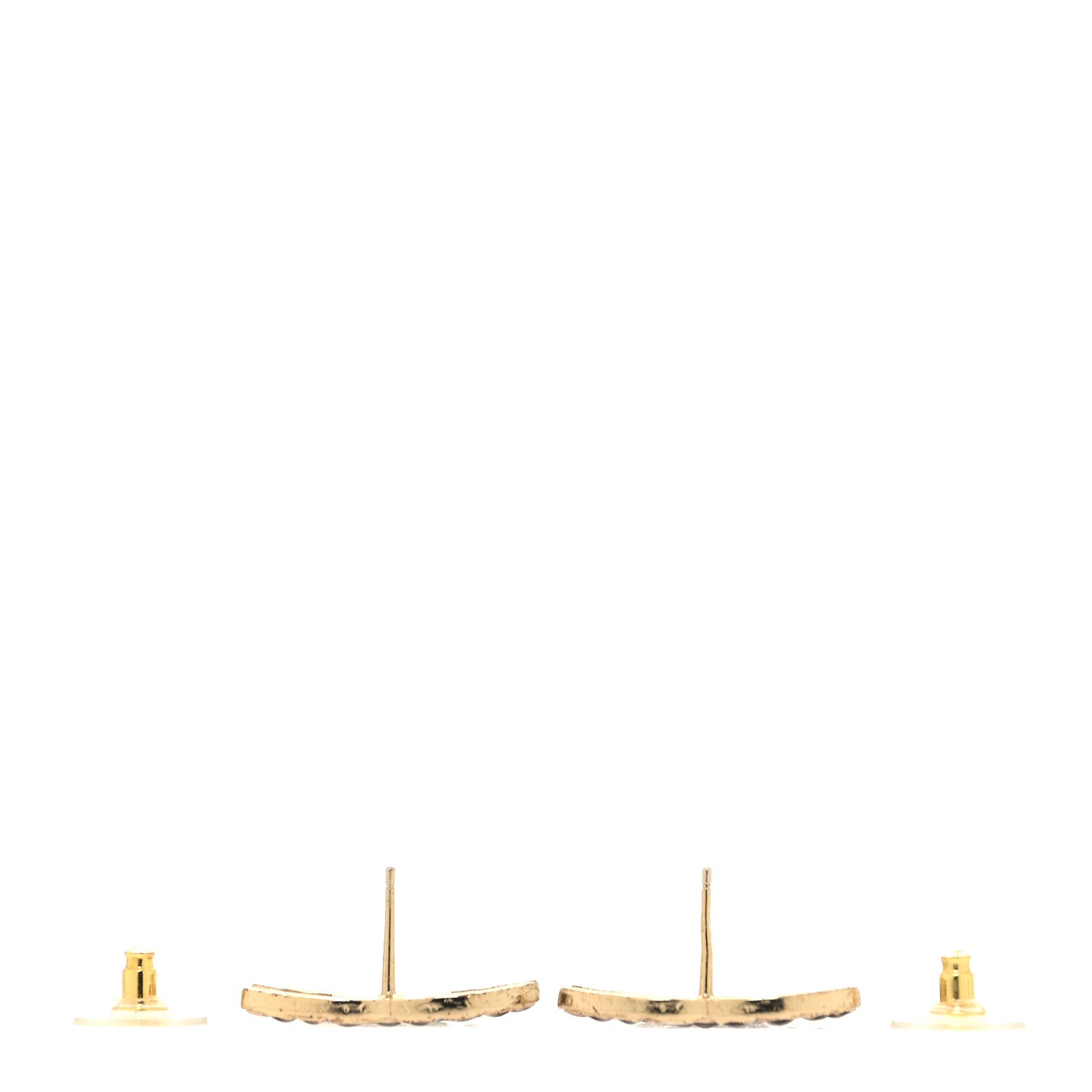 Chanel Gripoix Poured Glass Along The Nile CC Earrings Purple Gold 3 of 4